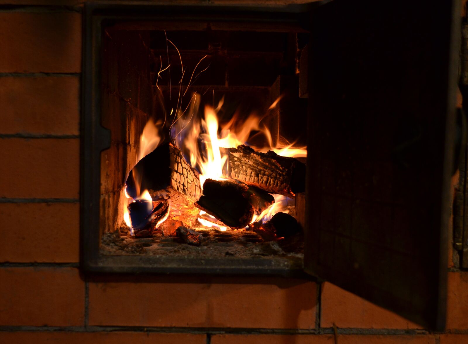 Nikon D3100 sample photo. Oven, fire, firewood photography
