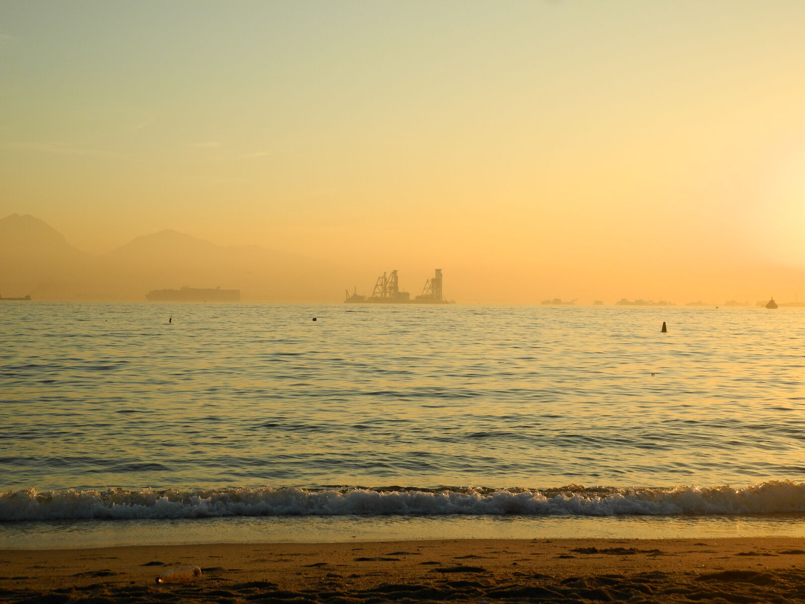 Nikon Coolpix P7100 sample photo. Ferry, sea, sunset photography