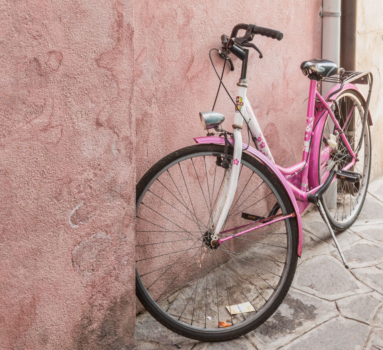 Canon EOS 70D + Canon EF 24-105mm F4L IS USM sample photo. Pink, bike, bicycle photography