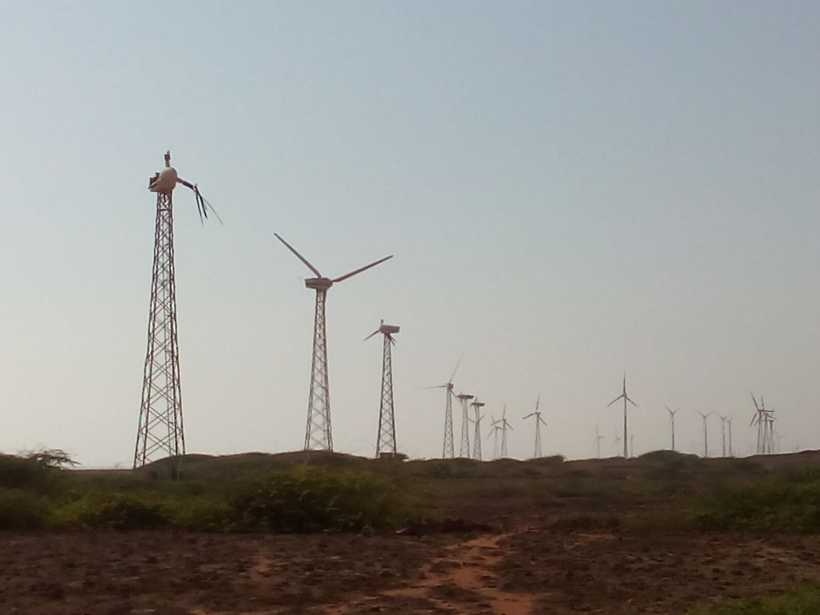 Micromax Canvas Spark sample photo. Windmills photography