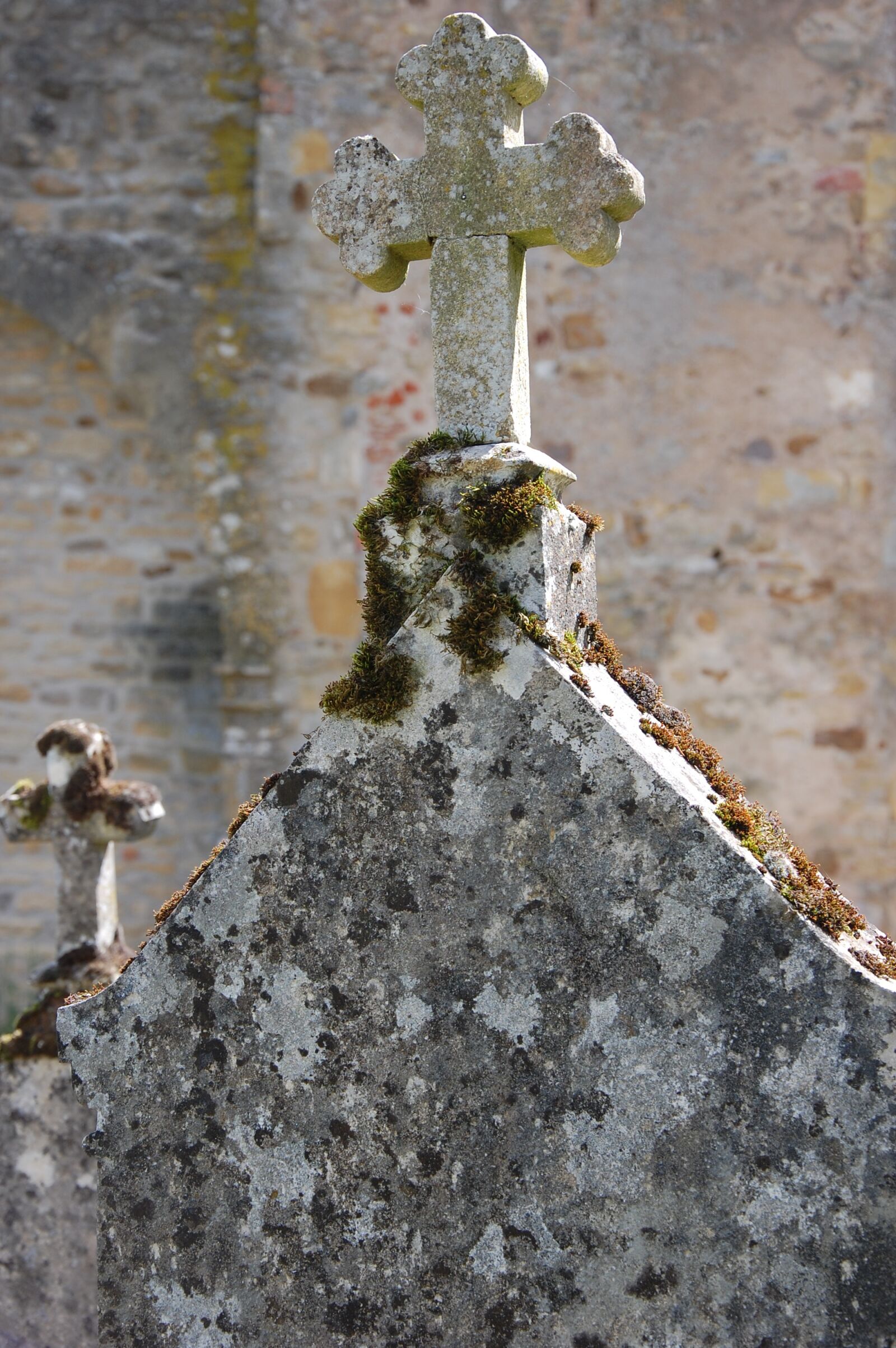 Nikon D40 sample photo. Cross, cemetery, stone photography