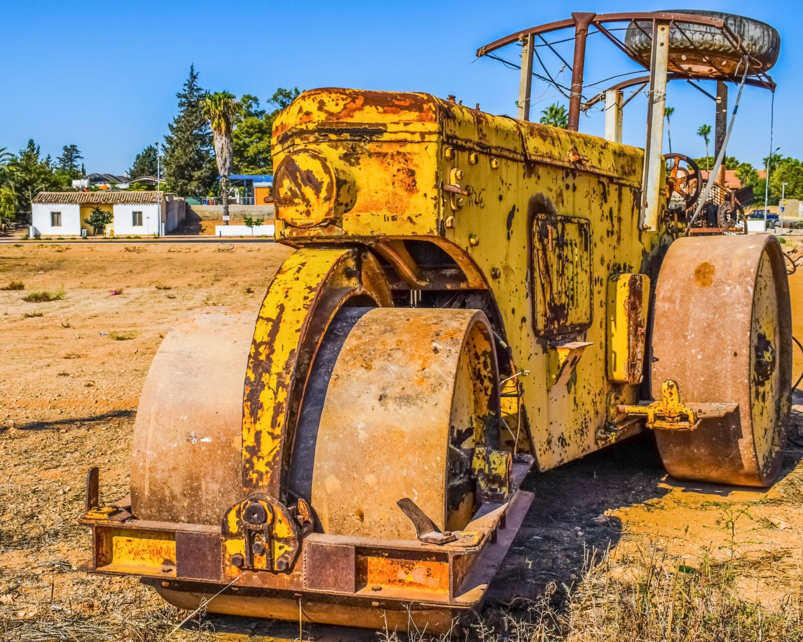Nikon D3300 sample photo. Road roller, heavy machine photography