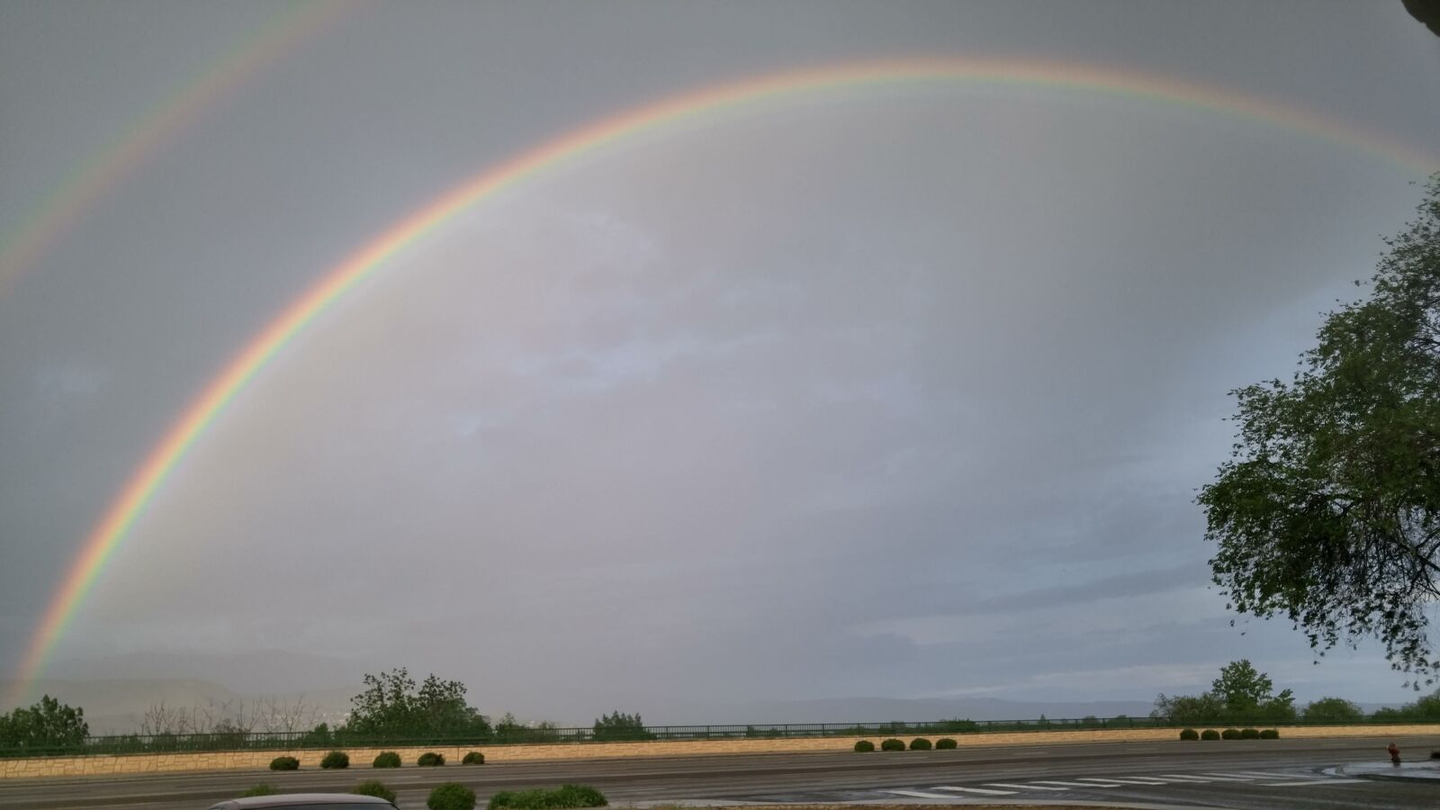 LG G4 sample photo. Rainbow, doublerainbow, weather photography