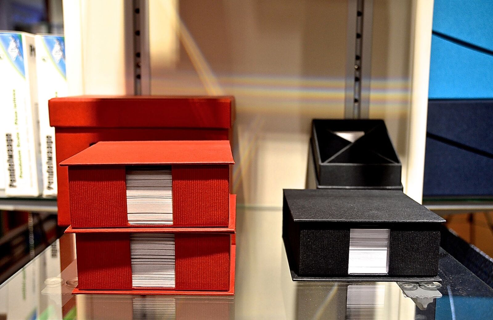 Nikon D3200 sample photo. Office, zettelbox, stationery photography