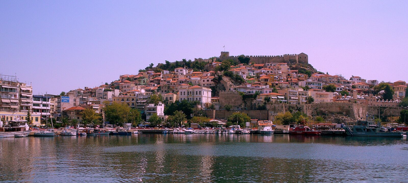 Pentax OPTIO L50 sample photo. Greece, kavala, castle photography