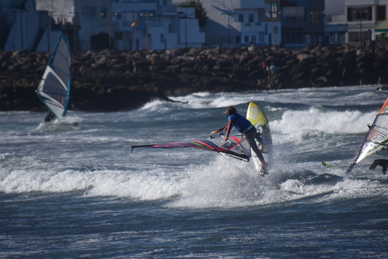 Nikon D5500 sample photo. Windsurfing, gran canaria, windsurfing photography