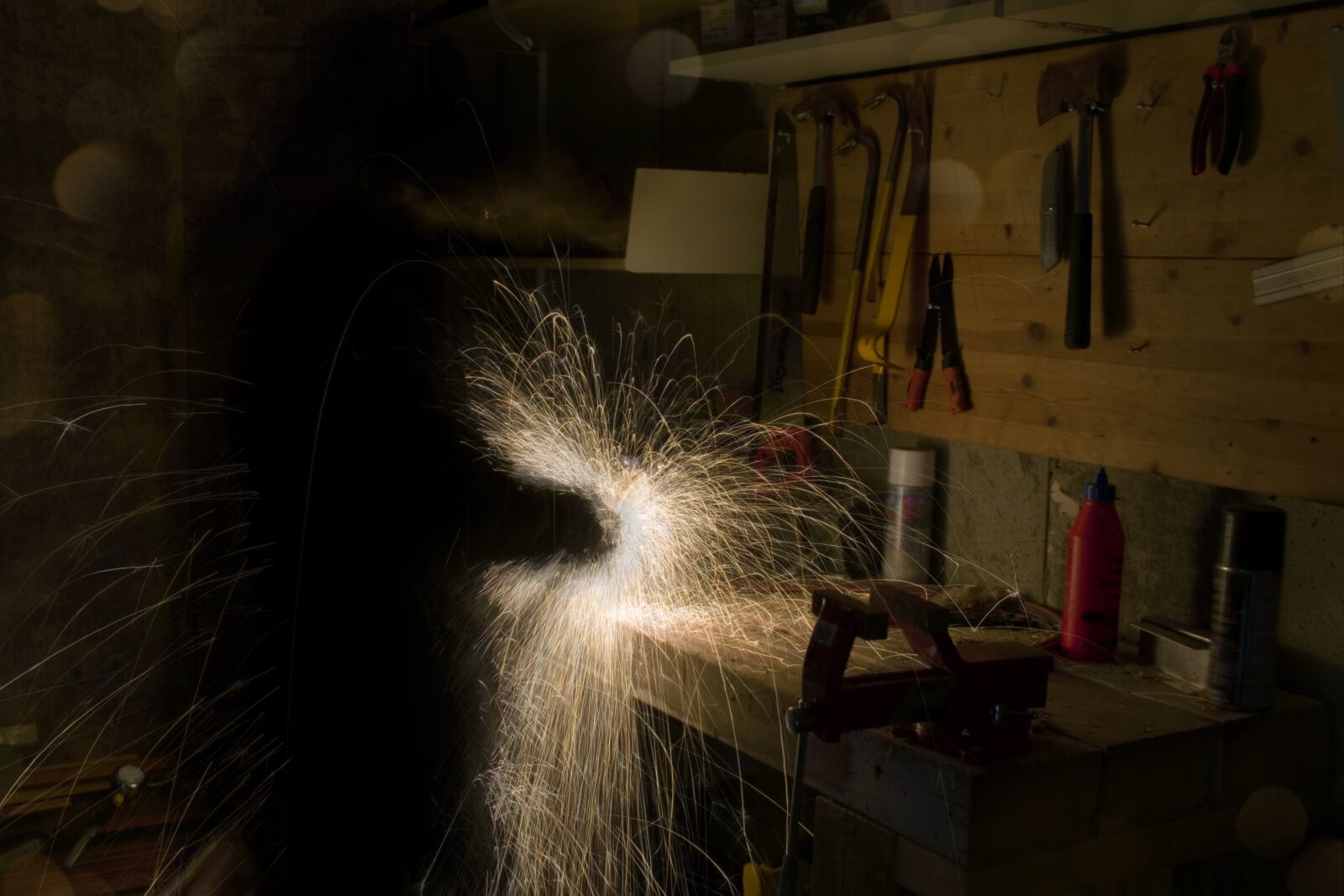 Nikon D3300 sample photo. Sparks, light, bokeh sparkles photography