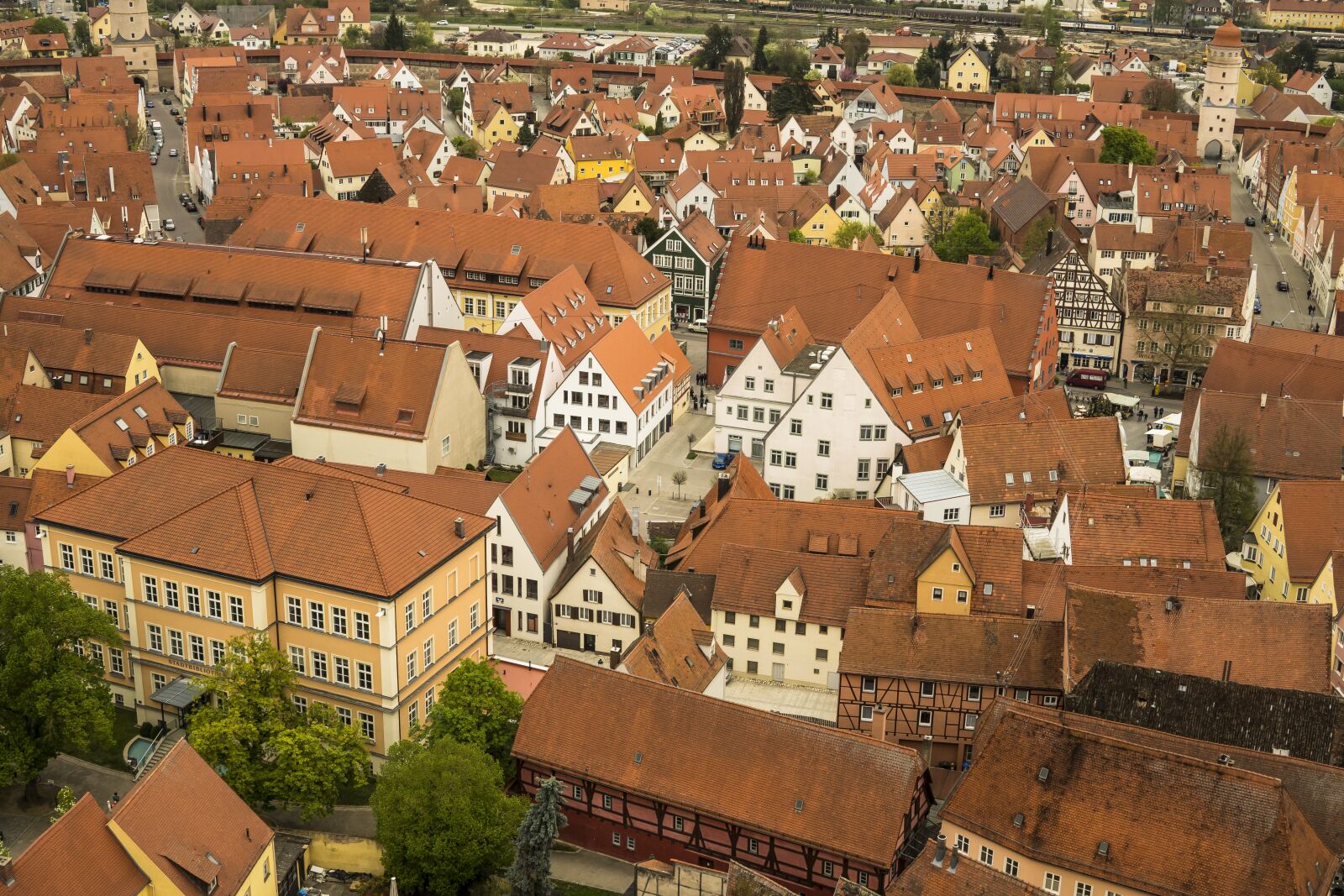 Sony a6300 + Sigma 30mm F2.8 EX DN sample photo. Nördlingen, city, houses photography