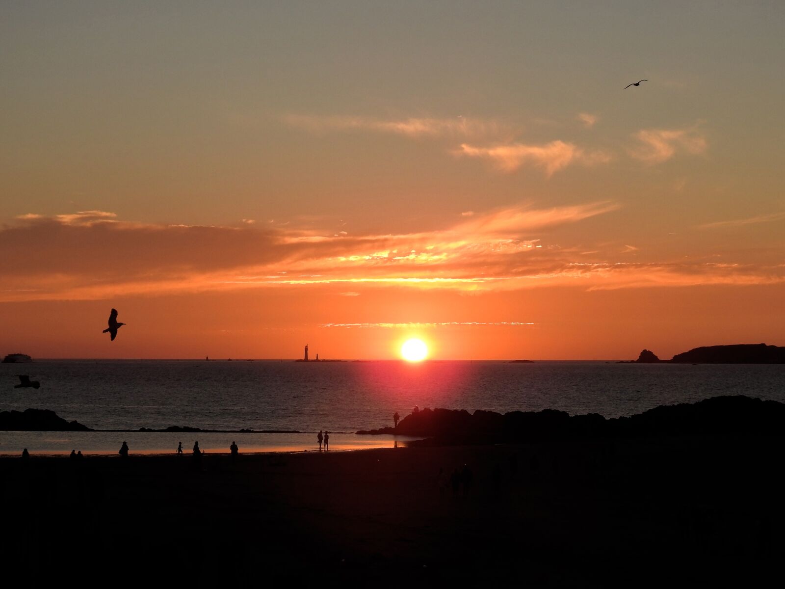 Nikon Coolpix P900 sample photo. Sunset, silhouette, britain photography