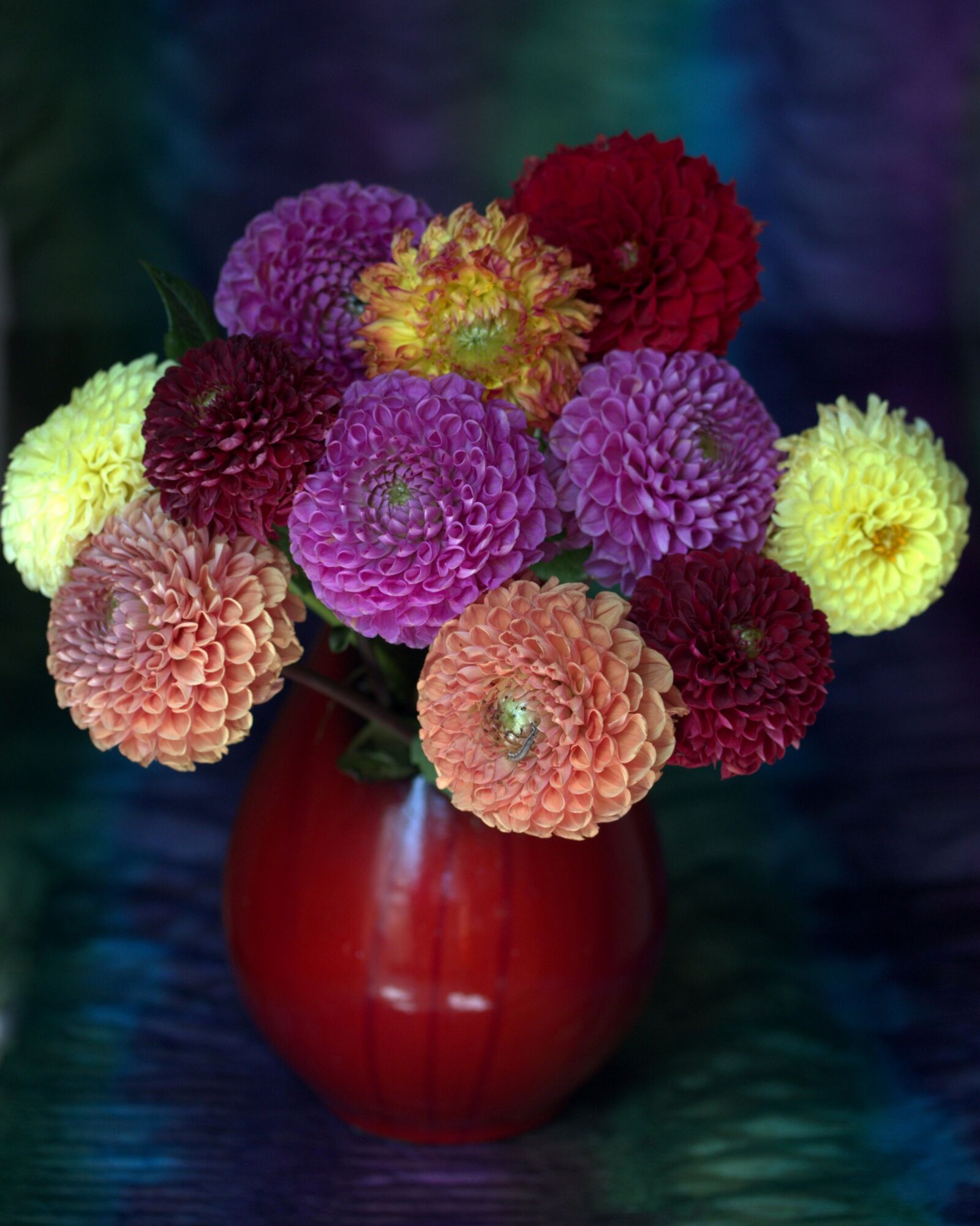 Canon EF-S 60mm F2.8 Macro USM sample photo. Vase, flowers, coloring photography