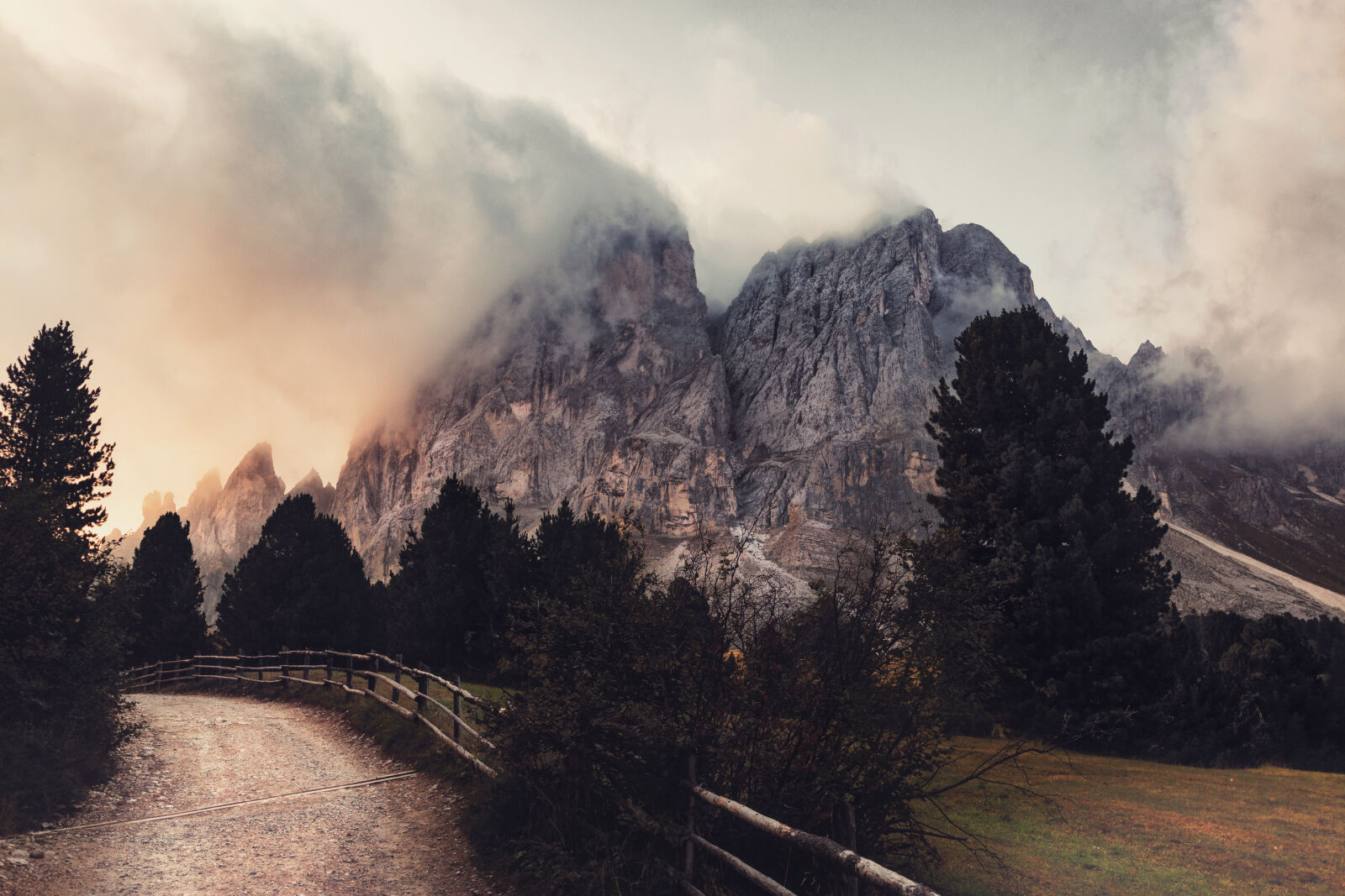 Canon EOS 70D sample photo. Grey, mountain, near, trees photography