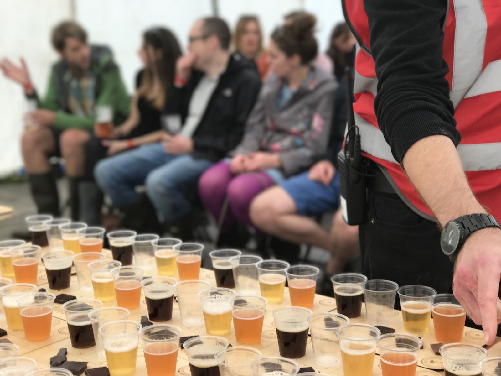iPhone 7 Plus back dual camera 6.6mm f/2.8 sample photo. Beer festival, chocolate and photography