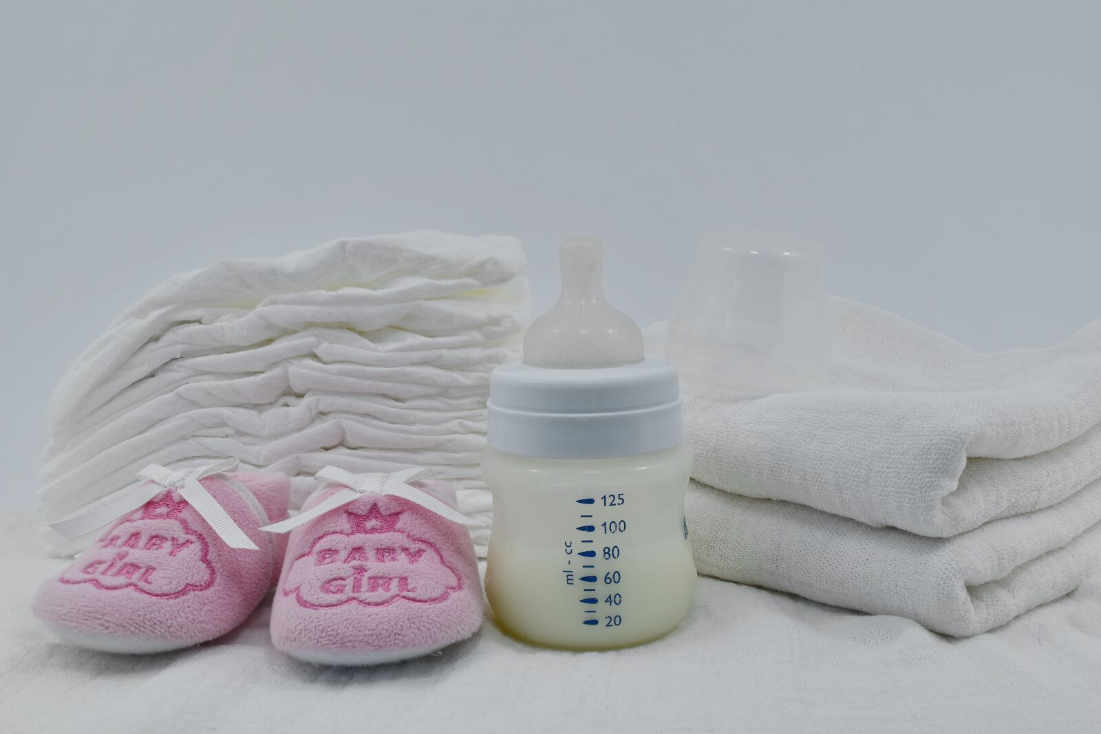 Nikon D5500 sample photo. Baby, diaper, milk, newborn photography