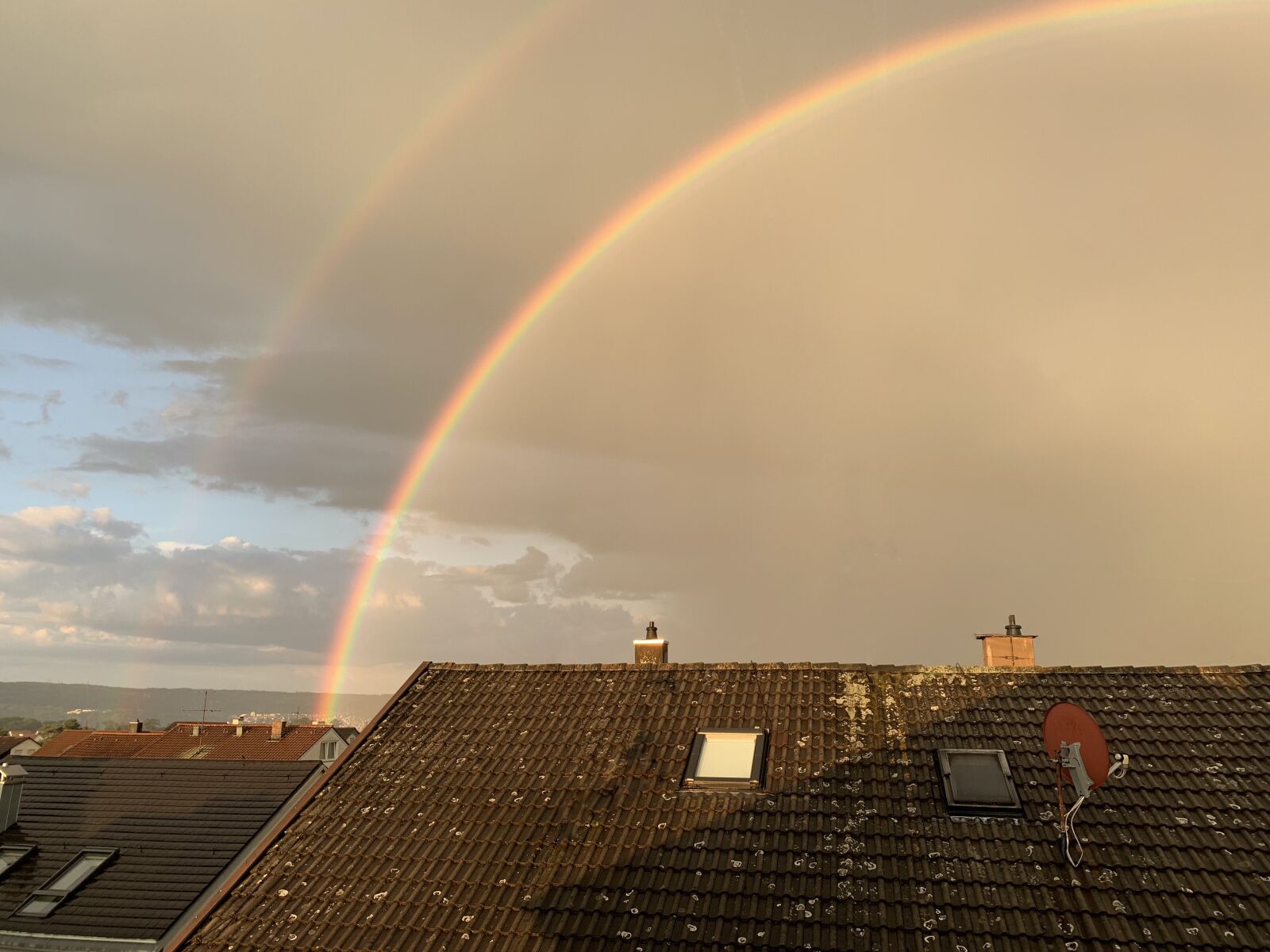 Apple iPhone XR sample photo. Rainbow, weather, sky photography