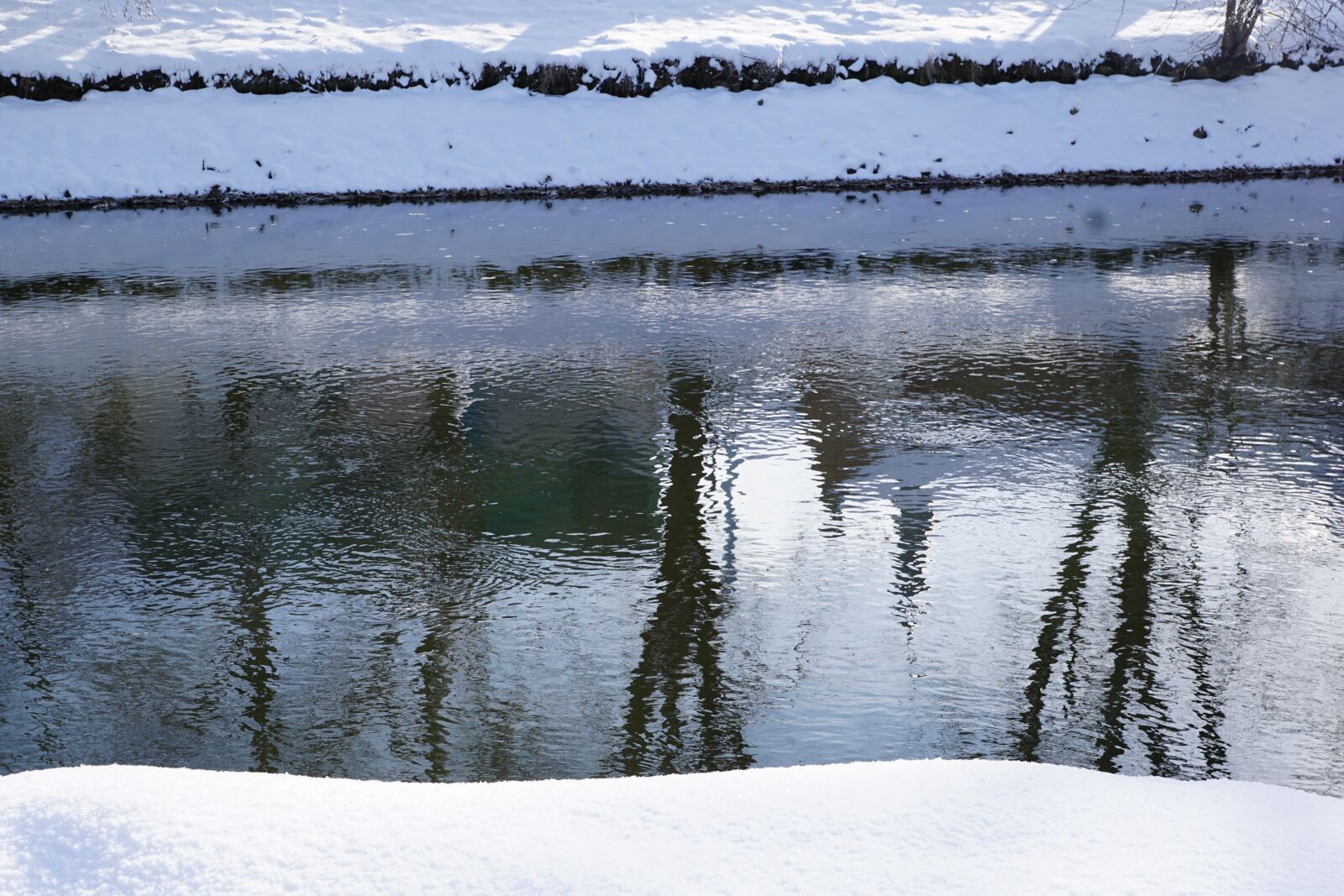 Sony ILCA-77M2 sample photo. Snow, winter, danube photography