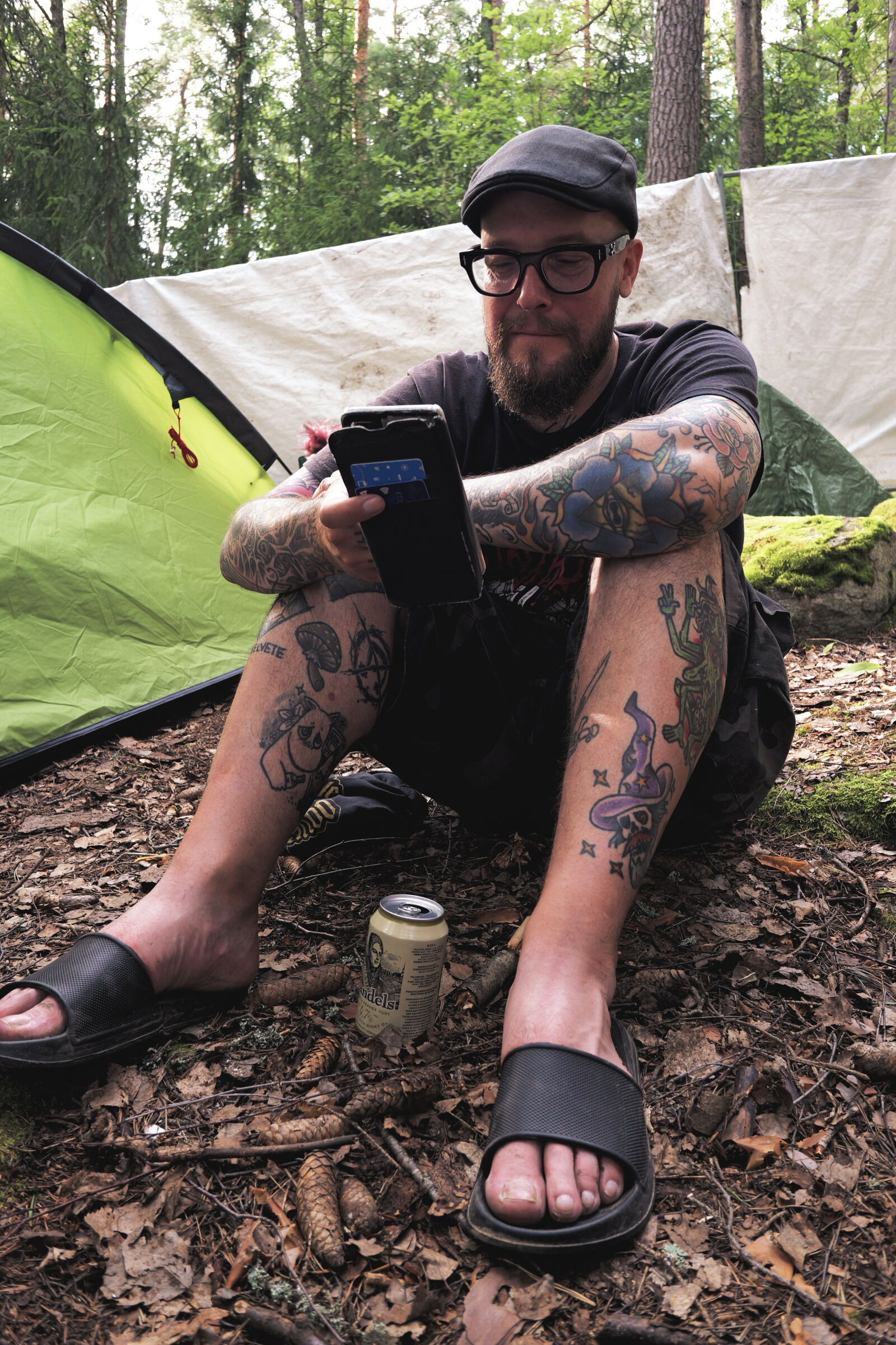 Panasonic Lumix DC-S9 sample photo. Camping communication photography