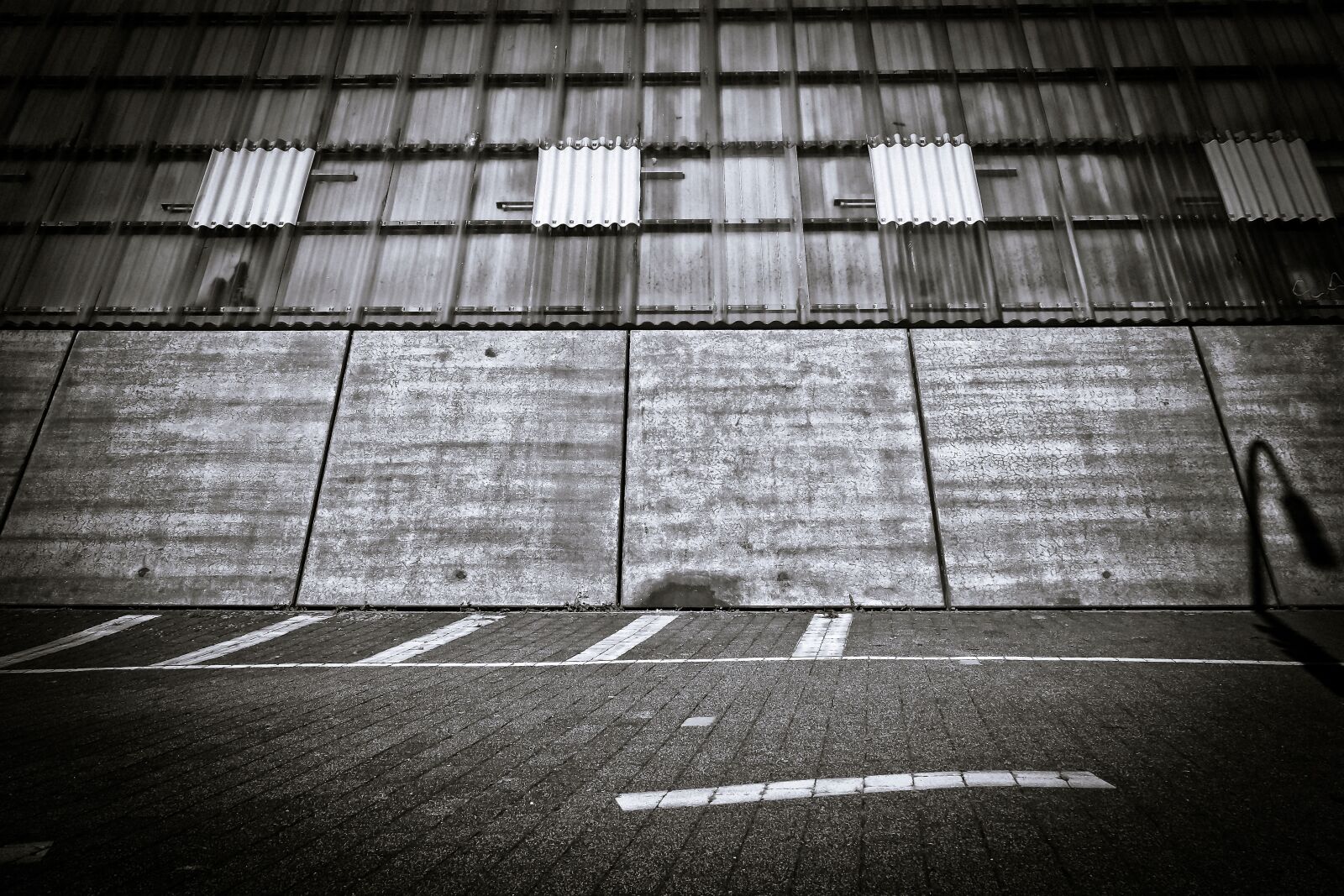 Olympus OM-D E-M10 sample photo. Architecture, parking, building photography