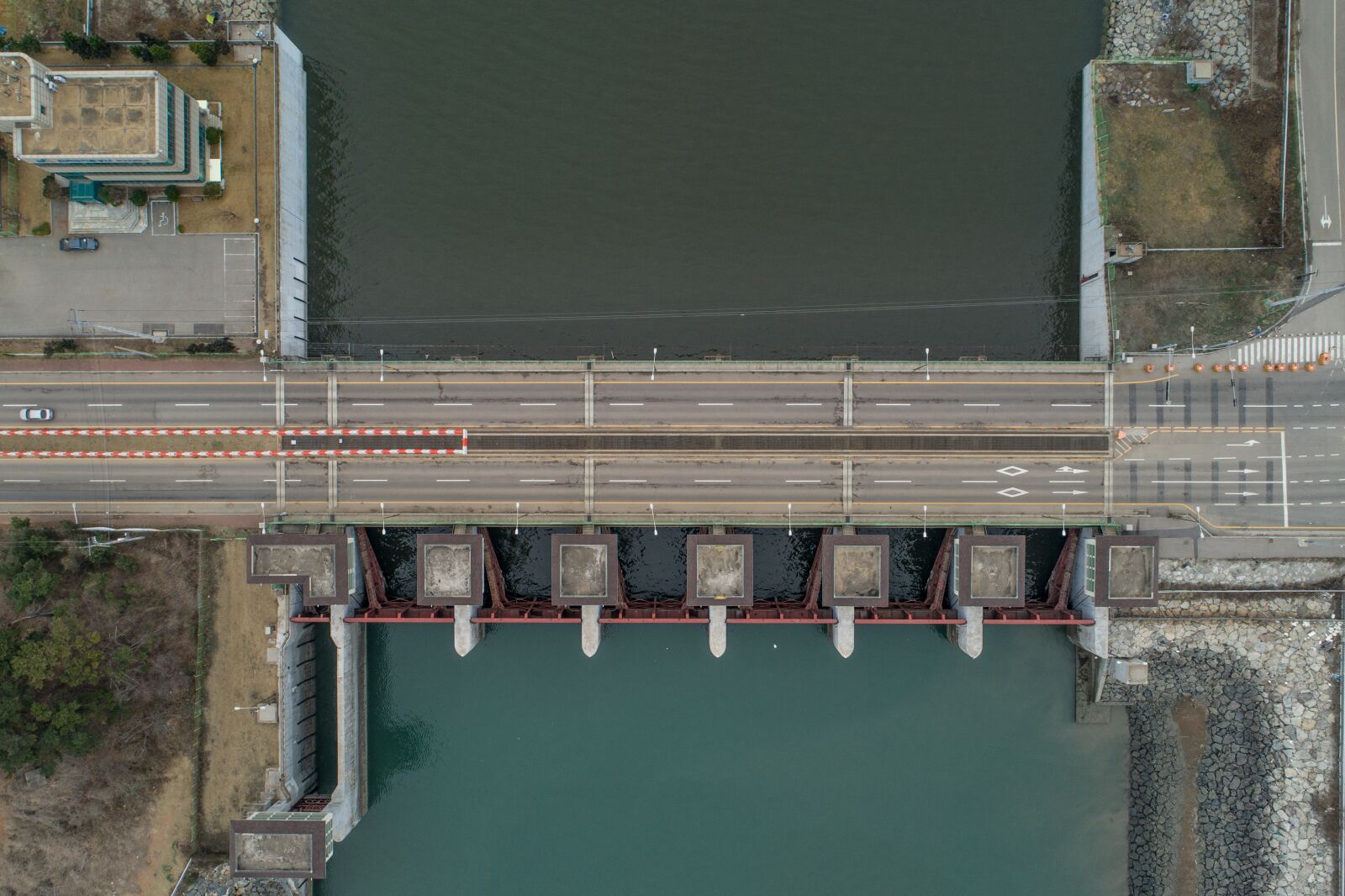 DJI FC6310 sample photo. Bridge, since, sea photography