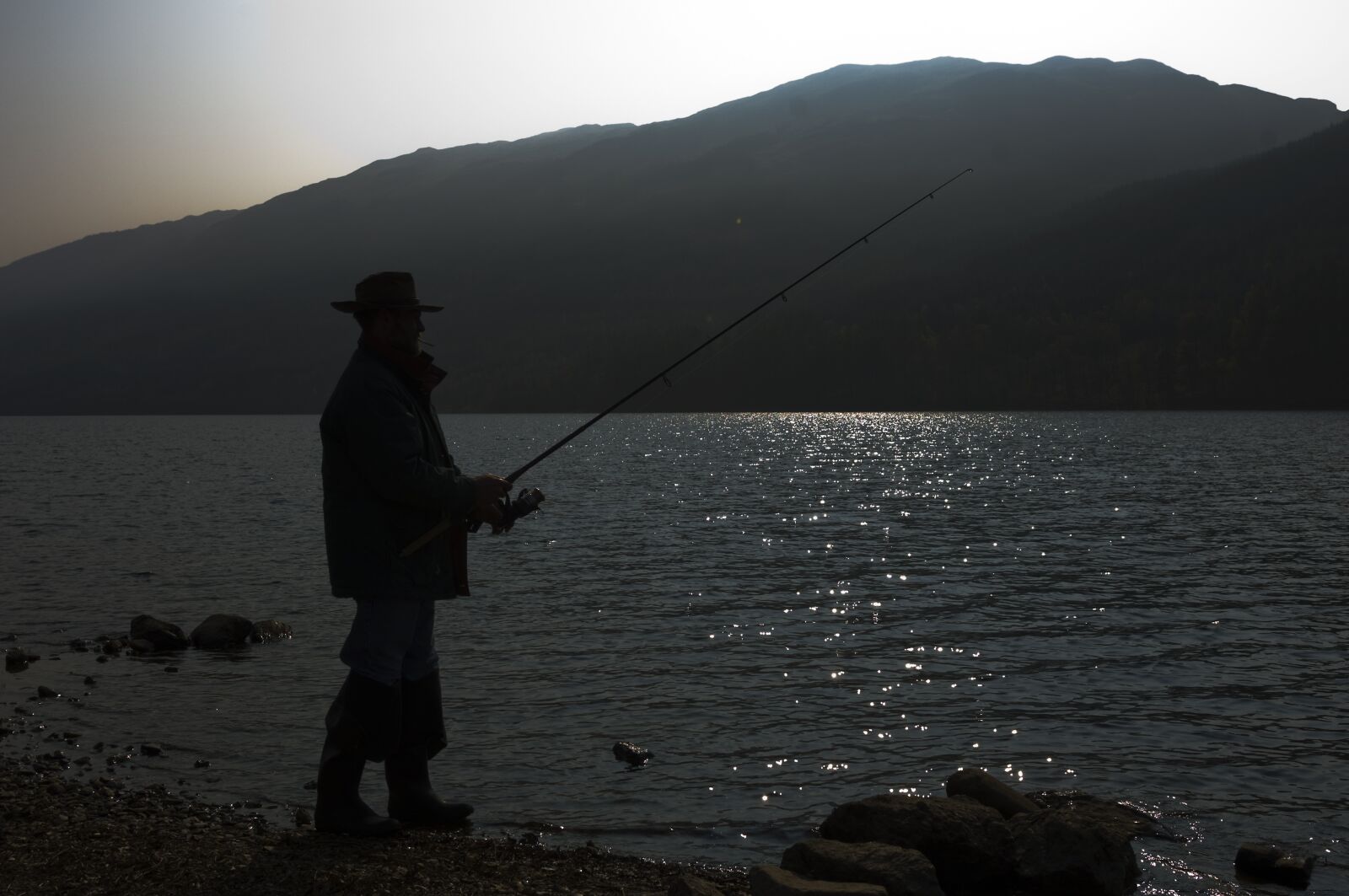 Nikon D2X sample photo. Scotland, fishing, water photography