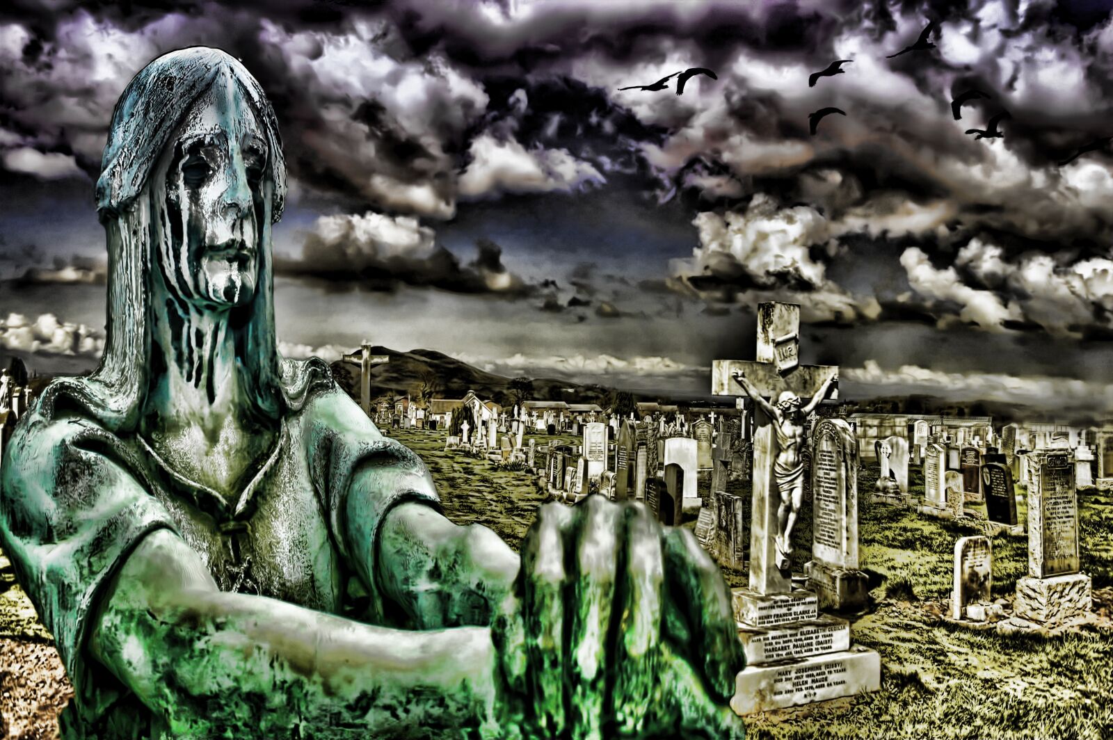 Nikon D40 sample photo. Graveyard, cemetery, death photography