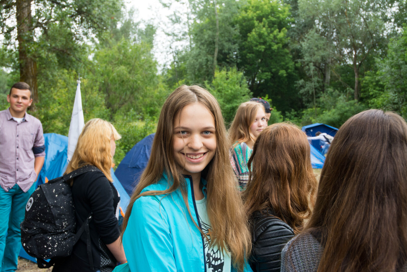 Nikon D7100 sample photo. Camp, dip, forest, pine photography