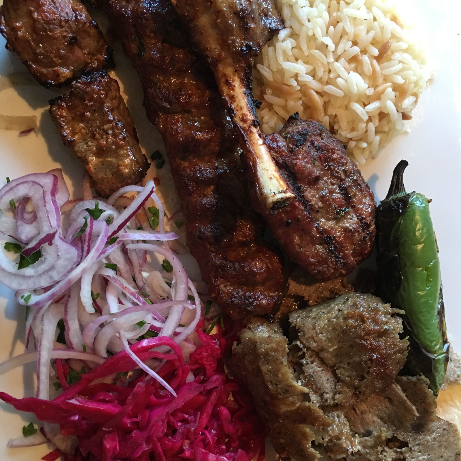 Apple iPhone 6s sample photo. Lamb, shish, kebob photography