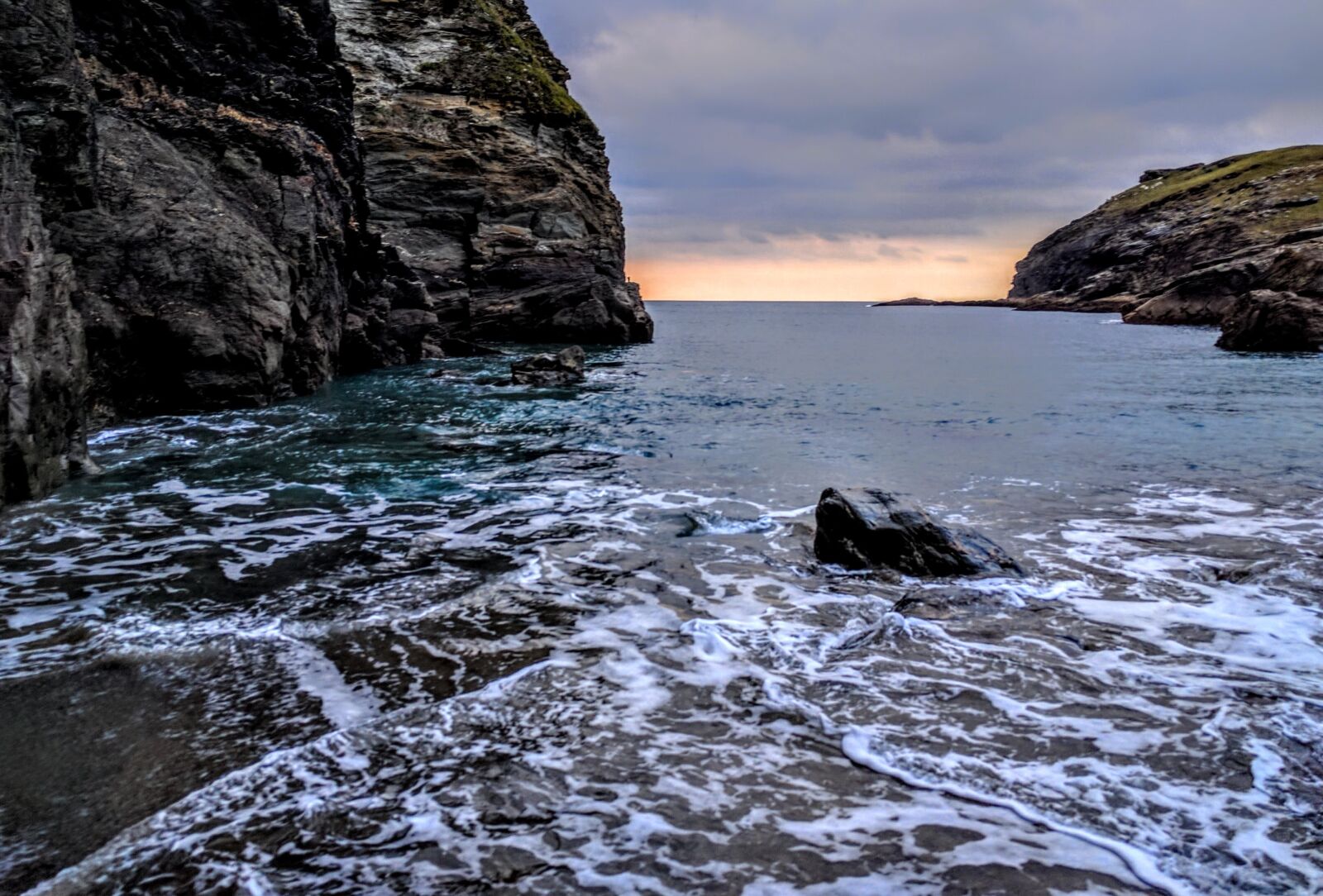 Google Nexus 6P sample photo. Rock, sea, cliffs photography
