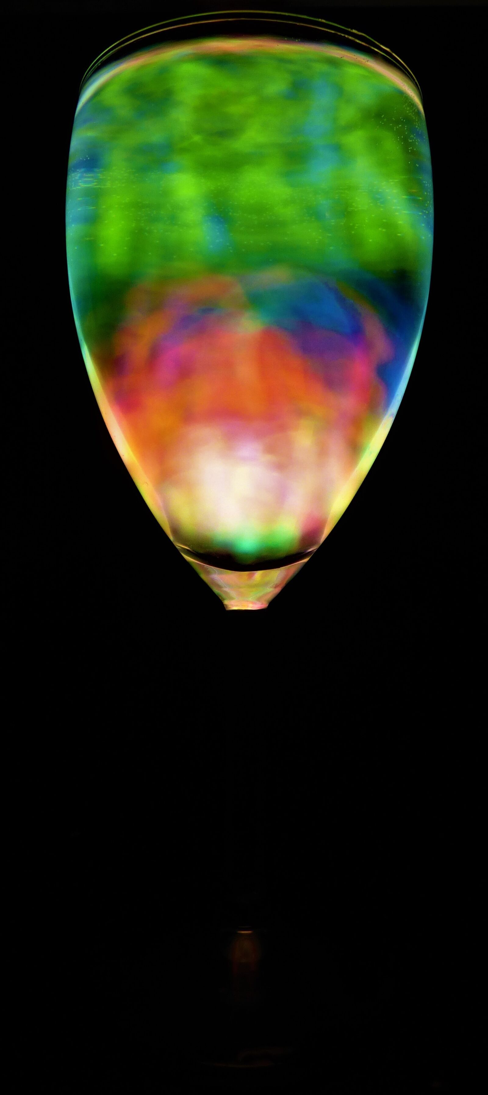 Panasonic DMC-FZ72 sample photo. Wine glass, neon, liquid photography