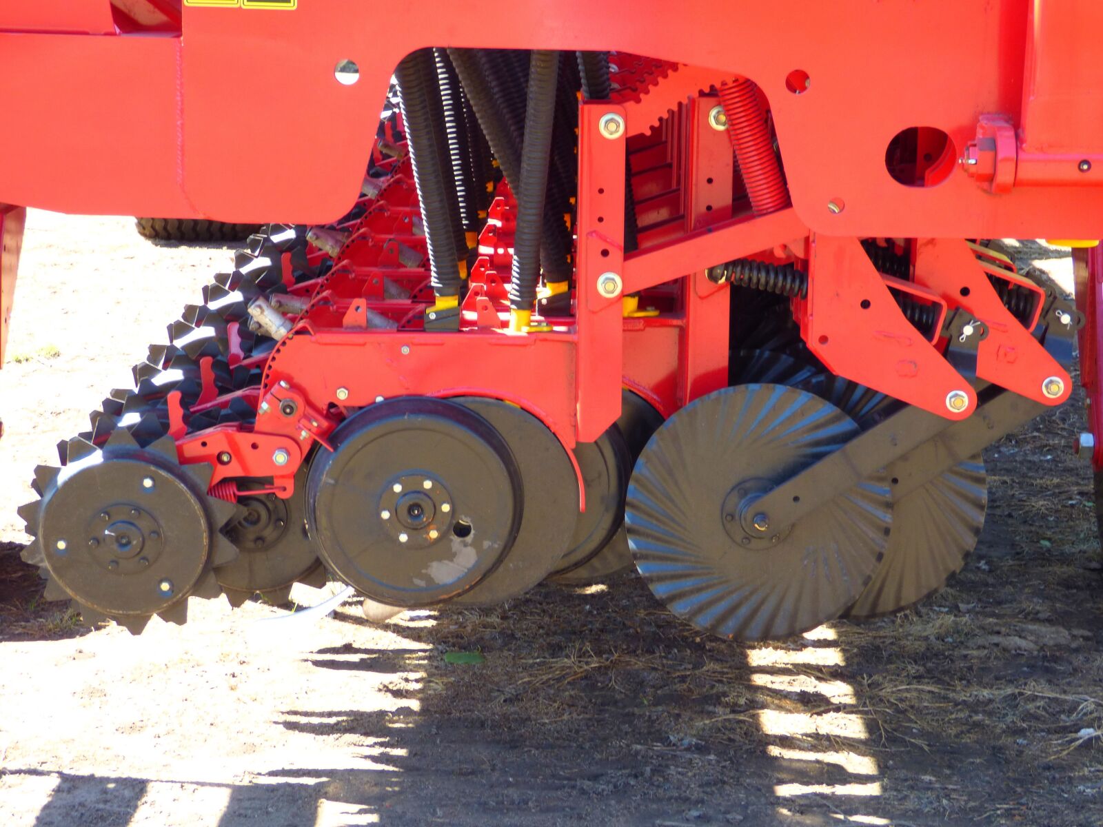 Panasonic Lumix DMC-FZ70 sample photo. Farm equipment, seeder, discs photography