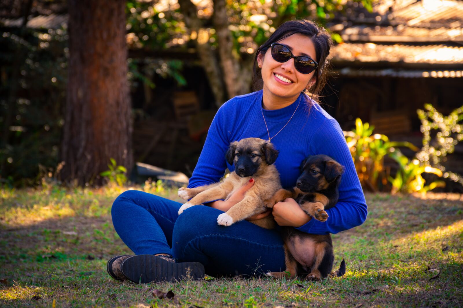 Nikon D7200 sample photo. Women, dog, pet photography
