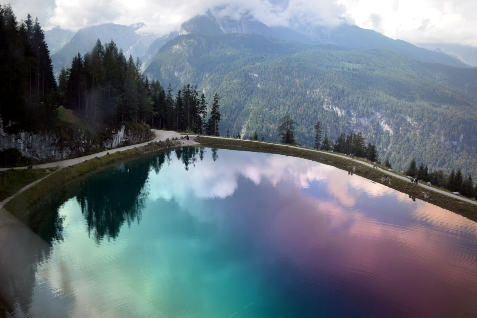 Nikon D5300 sample photo. Mountains, water, catch basin photography