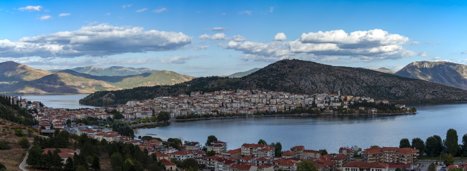 Tamron SP 24-70mm F2.8 Di VC USD sample photo. Kastoria, greece, panorama photography