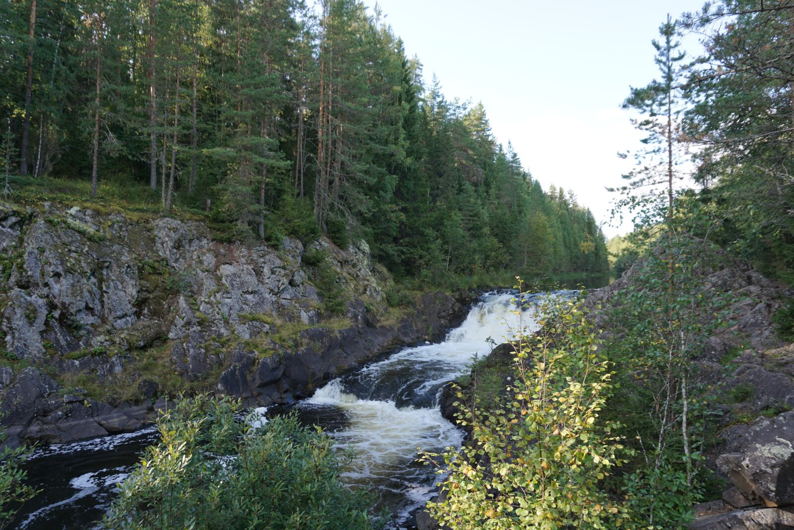 Sony a6000 sample photo. Karelia, petrozavodsk, waterfall photography