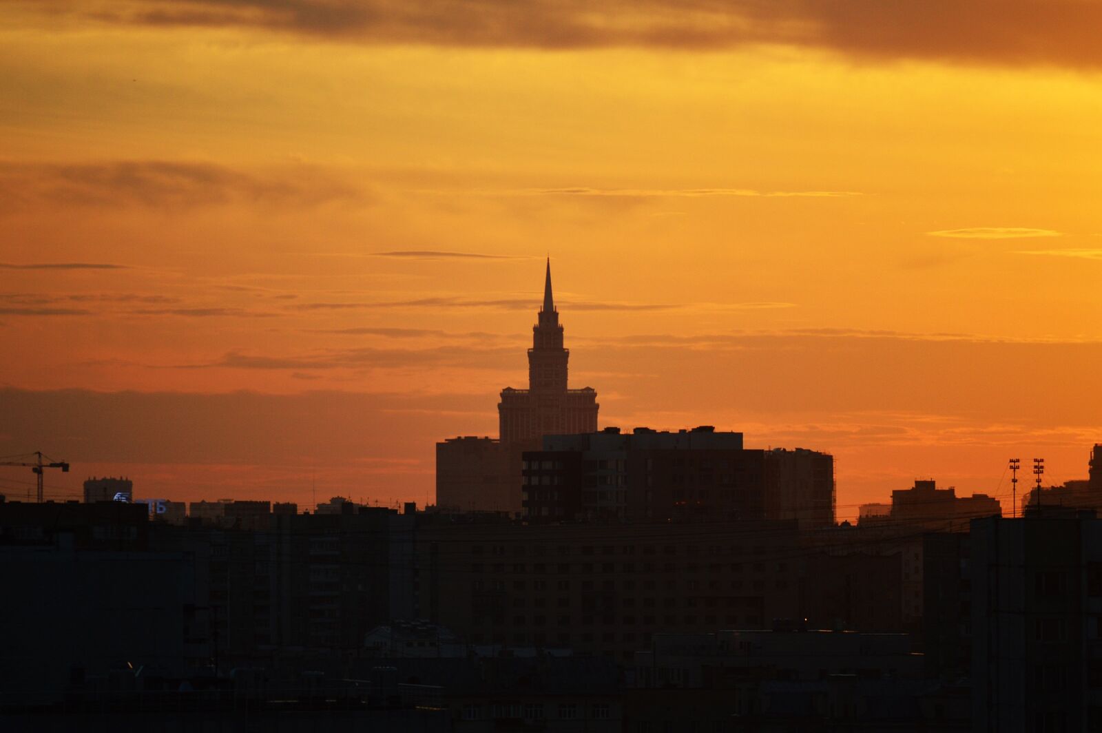 Nikon D3200 sample photo. Moscow, sunset, dusk photography