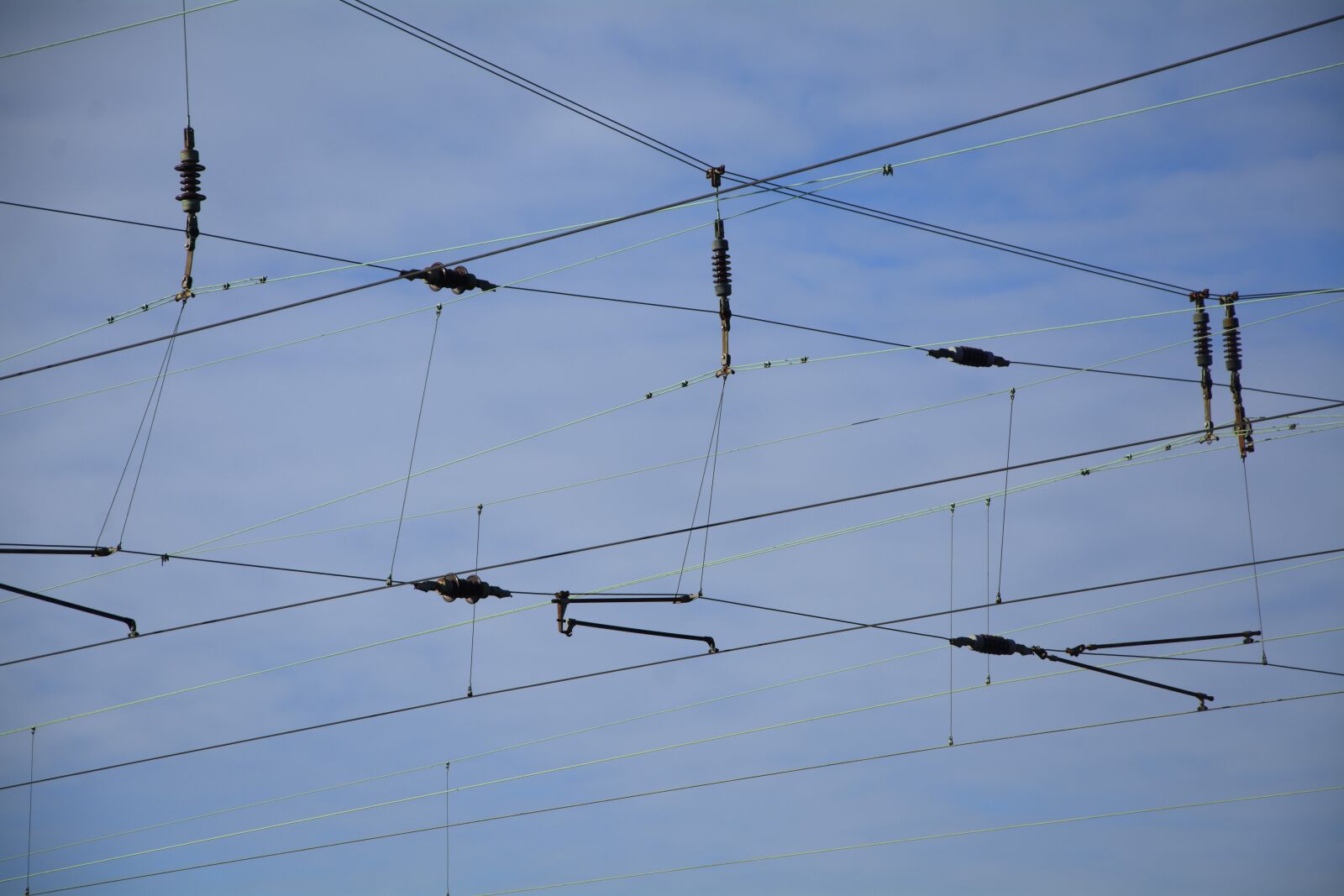 Nikon D7100 sample photo. Power line, railway traffic photography