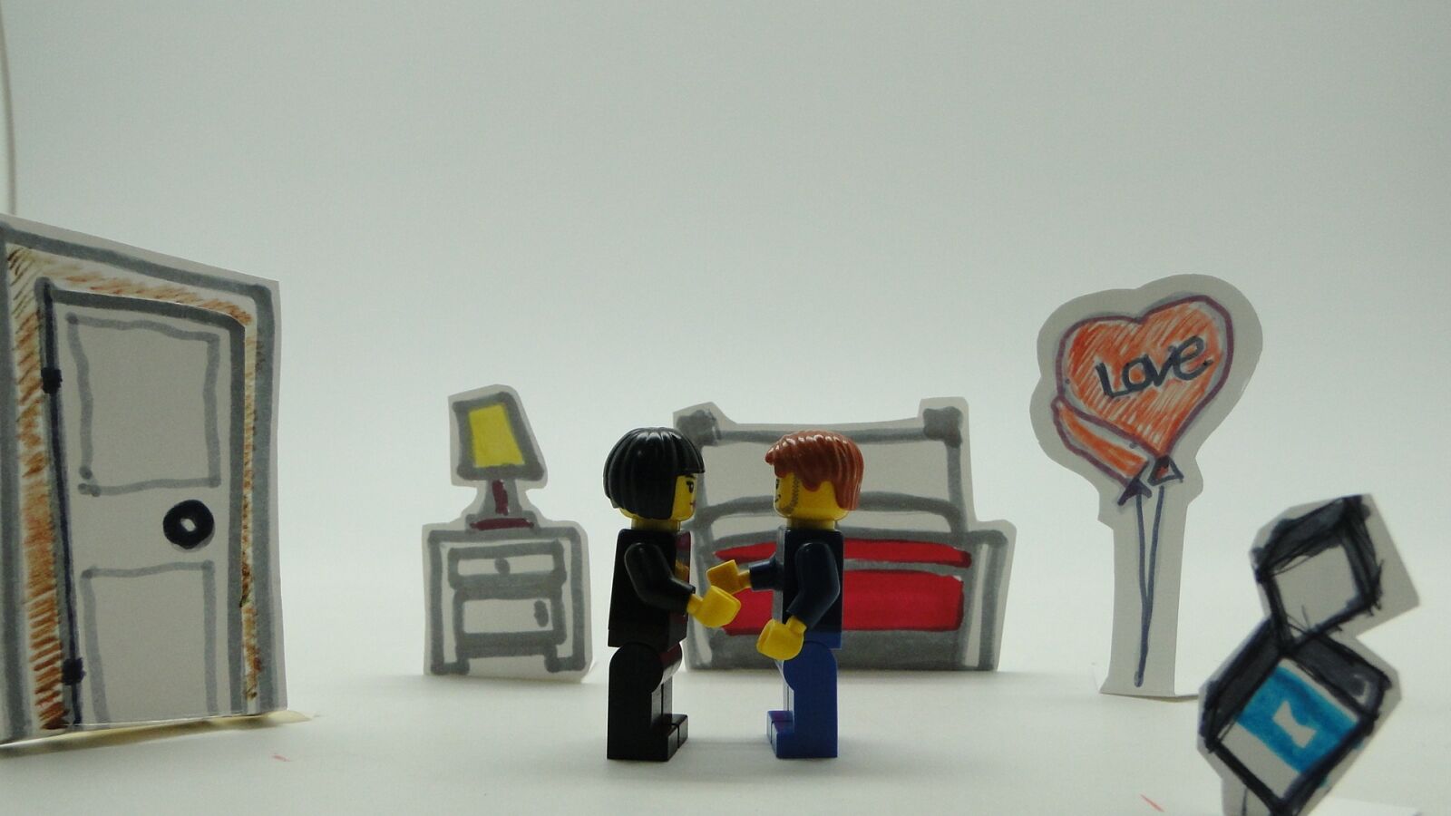 Sony Cyber-shot DSC-HX1 sample photo. Lego, love, couples photography