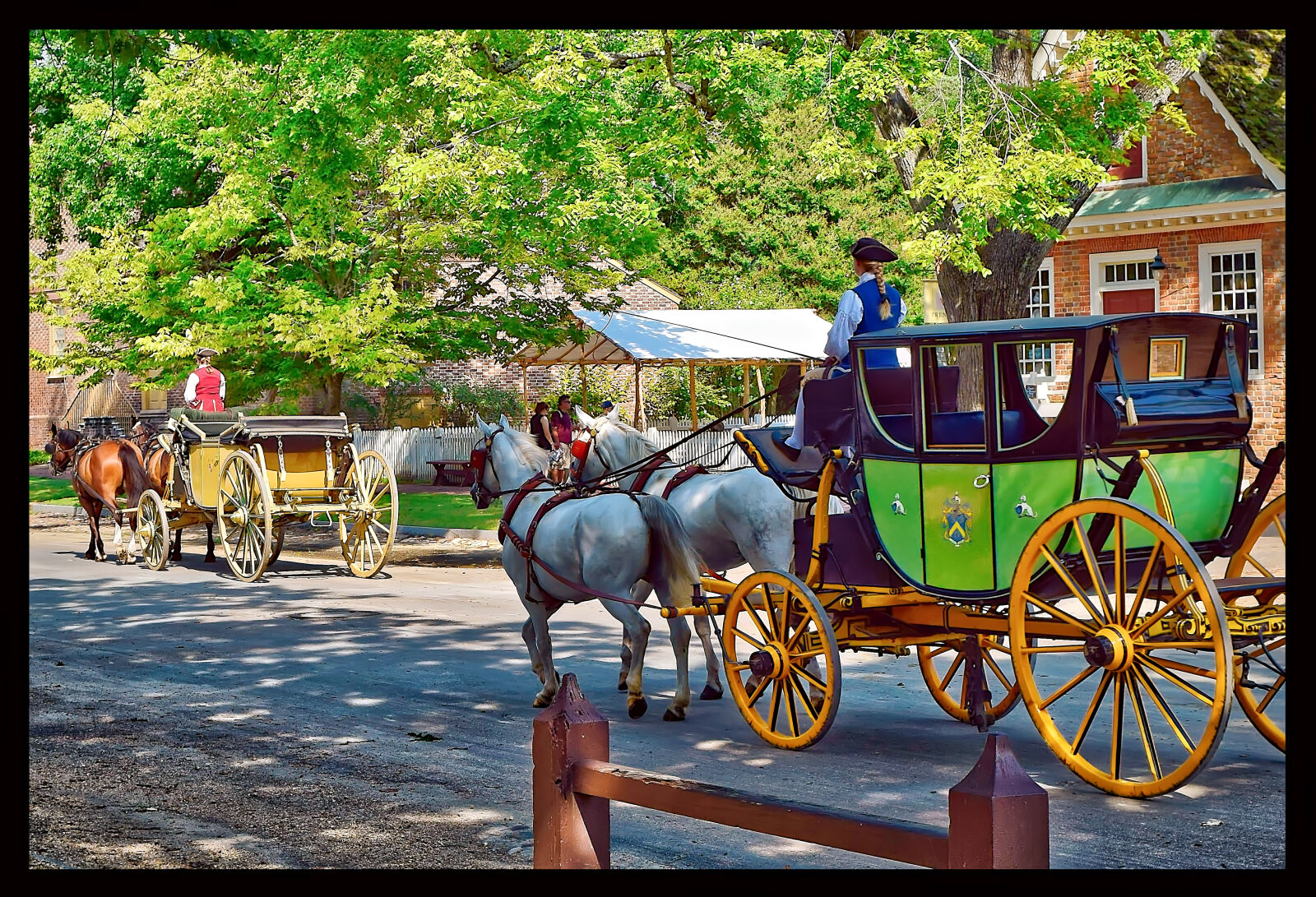 Nikon D3300 sample photo. Cariage, colonial, horses, travel photography