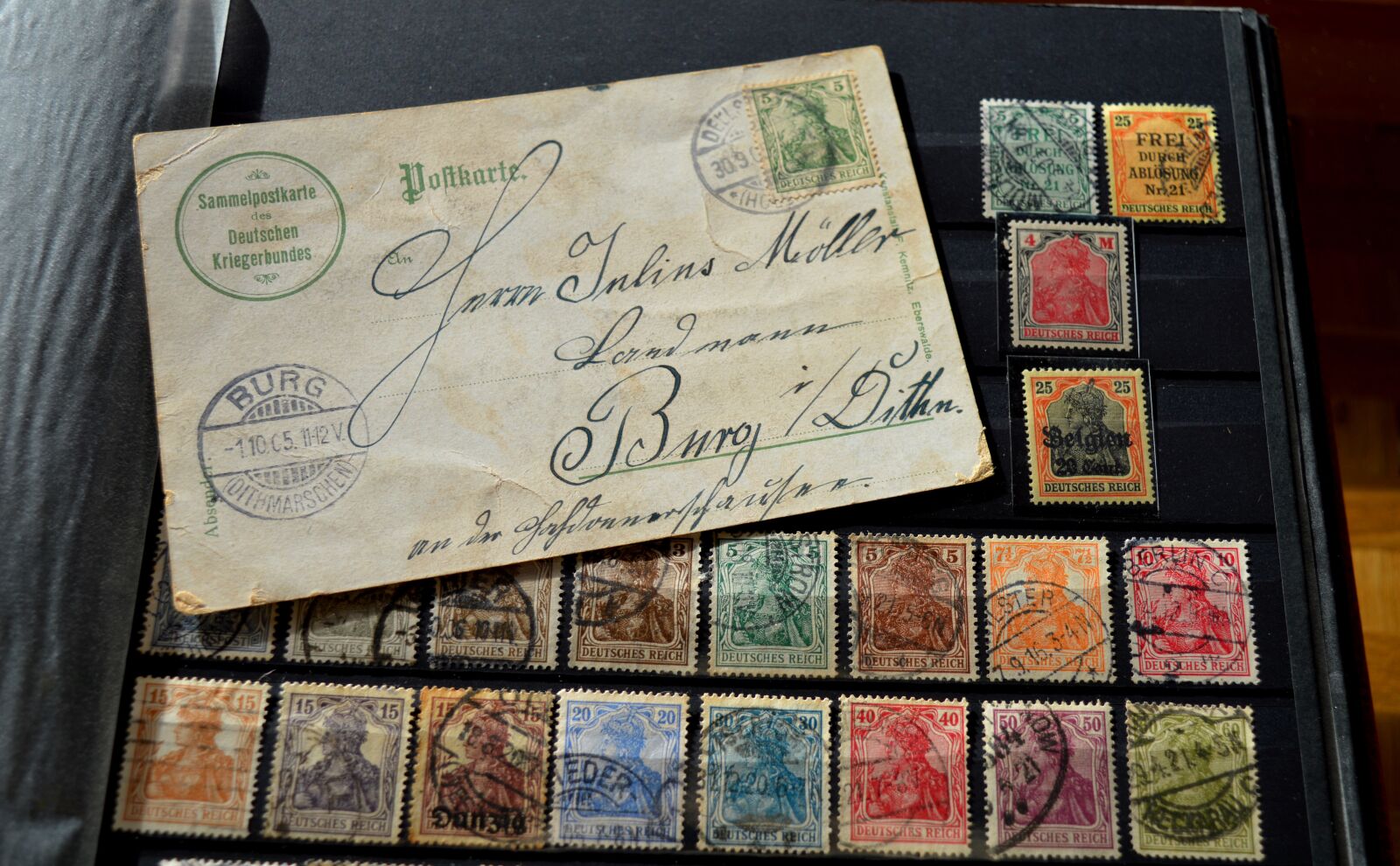Nikon D3200 sample photo. Stamp album, postage stamps photography