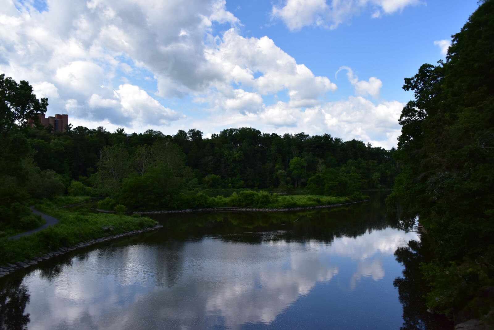 Nikon D810 sample photo. Reflection, the water, cornell photography