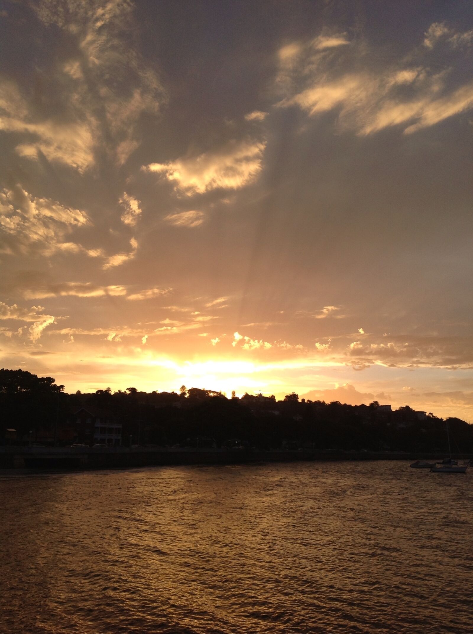 Apple iPad sample photo. Sunset, harbour, sydney photography