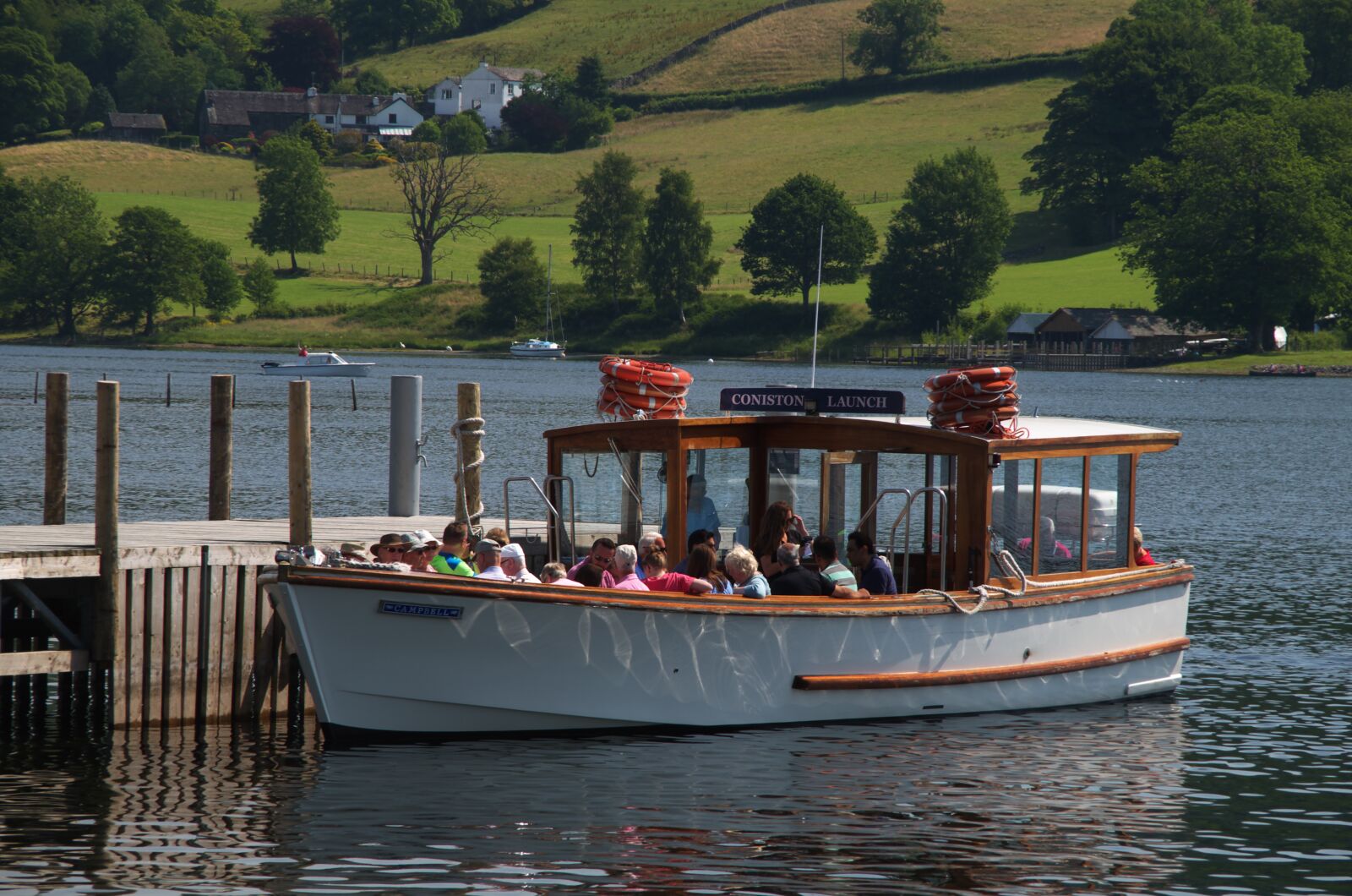 Pentax K-30 sample photo. Coniston, launch, boat photography
