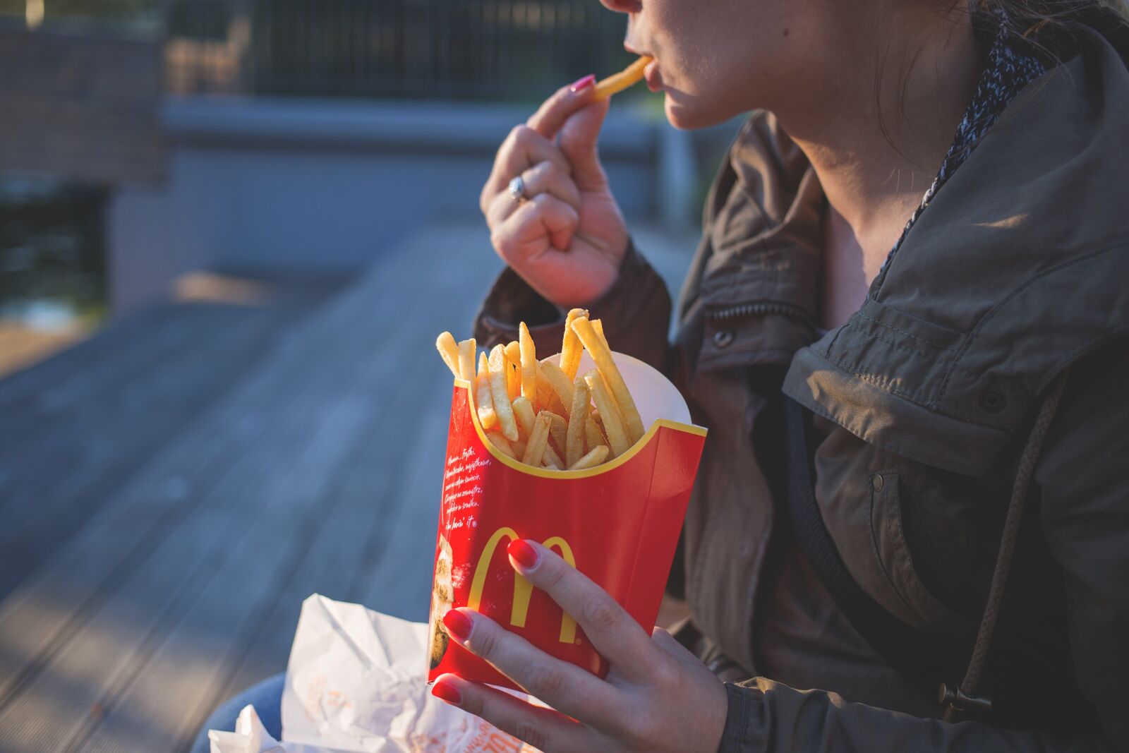 Canon EF 40mm F2.8 STM sample photo. French fries, fast food photography