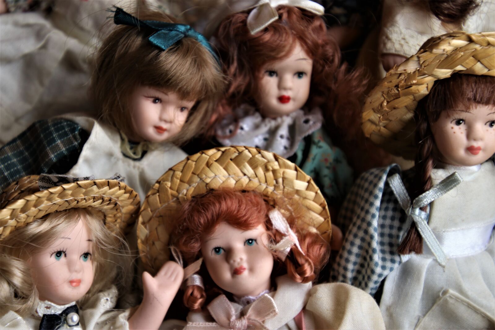 Canon EOS 80D sample photo. Porcelain doll, face, hat photography