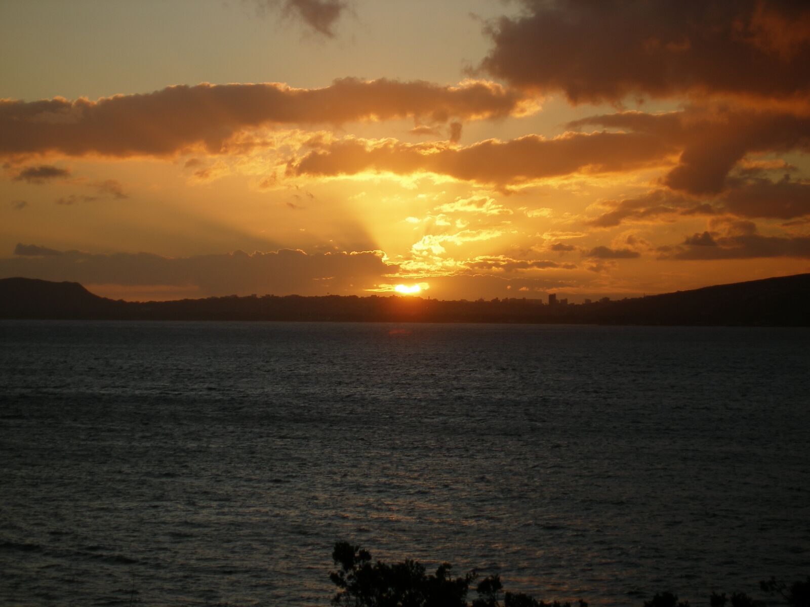 Olympus SP350 sample photo. Sunset, hawaii, portlock photography