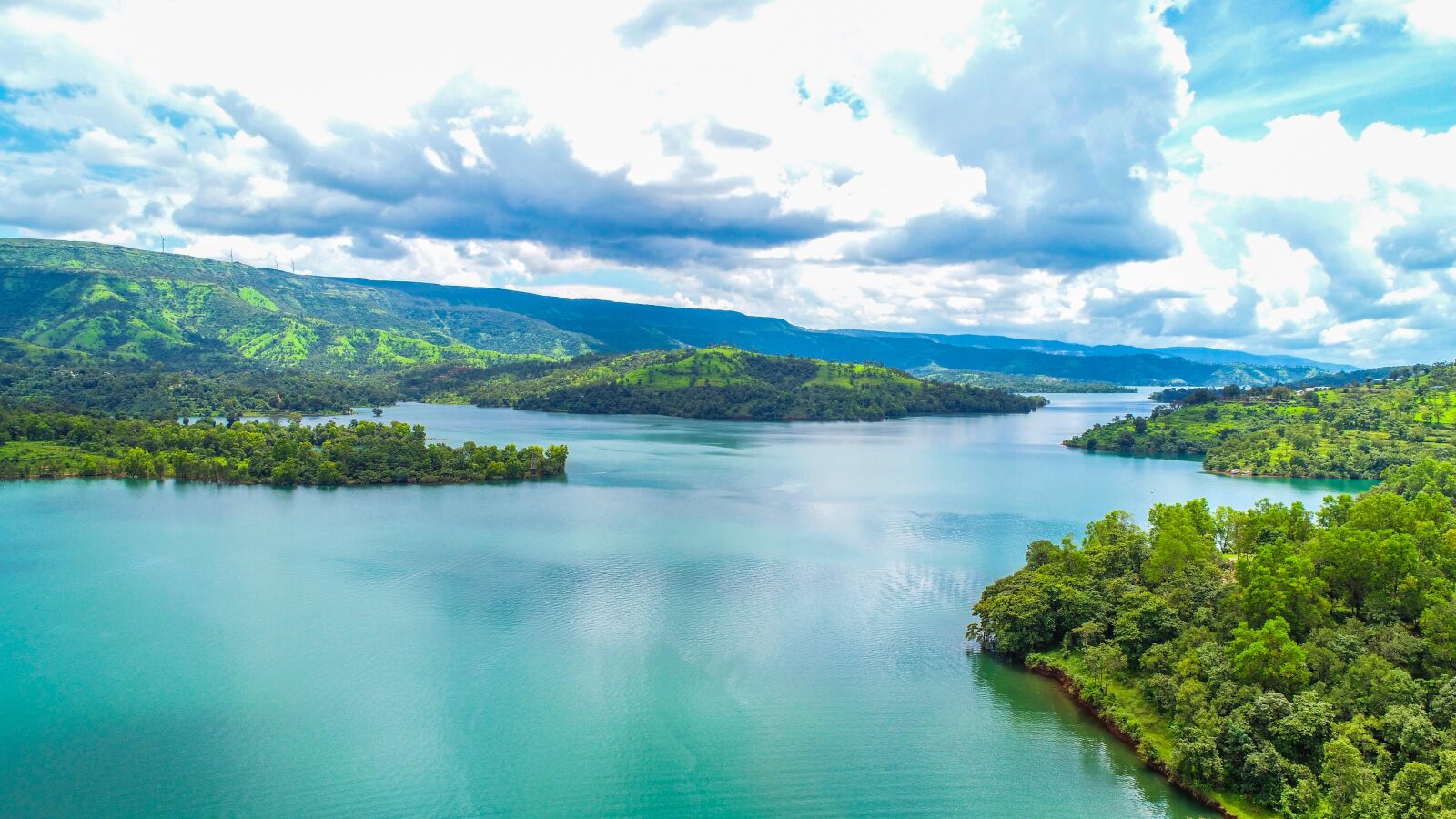 DJI FC6310 sample photo. Backwater, lake, india photography
