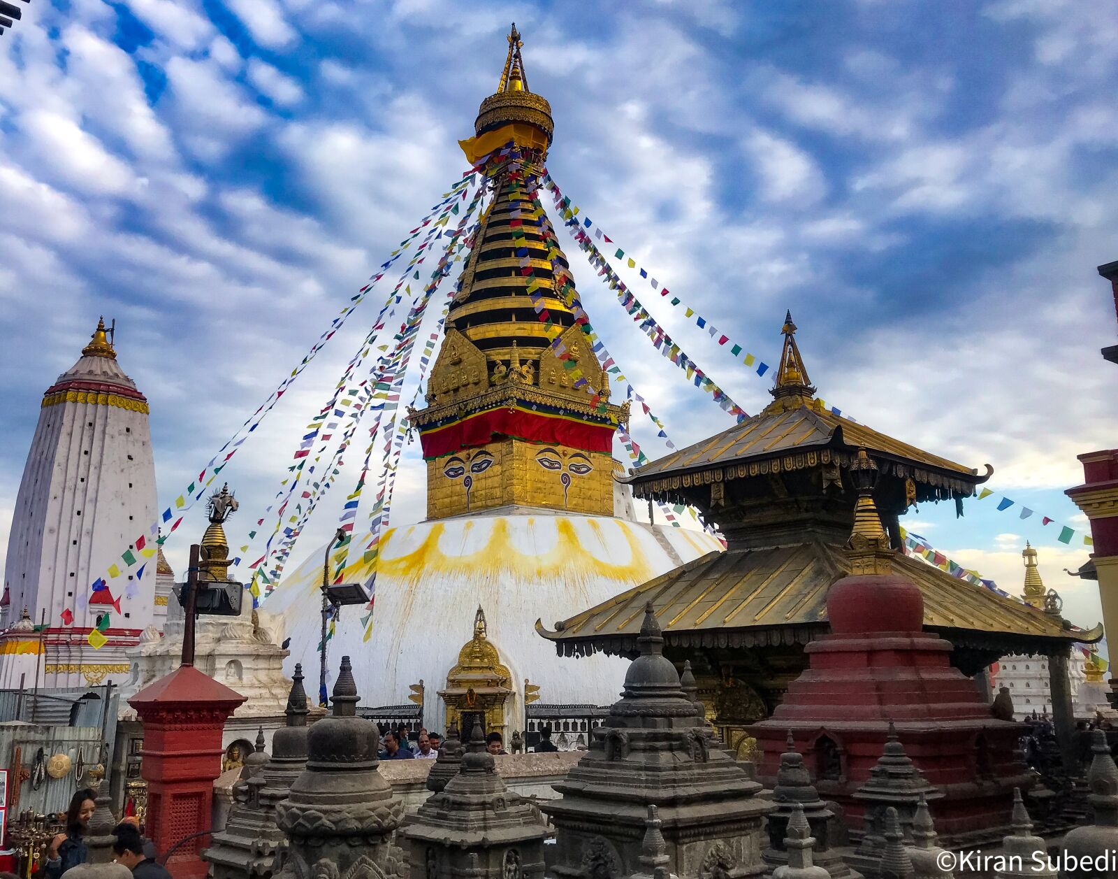 iPhone 7 Plus back dual camera 3.99mm f/1.8 sample photo. Swayambhu, nepal, travel photography