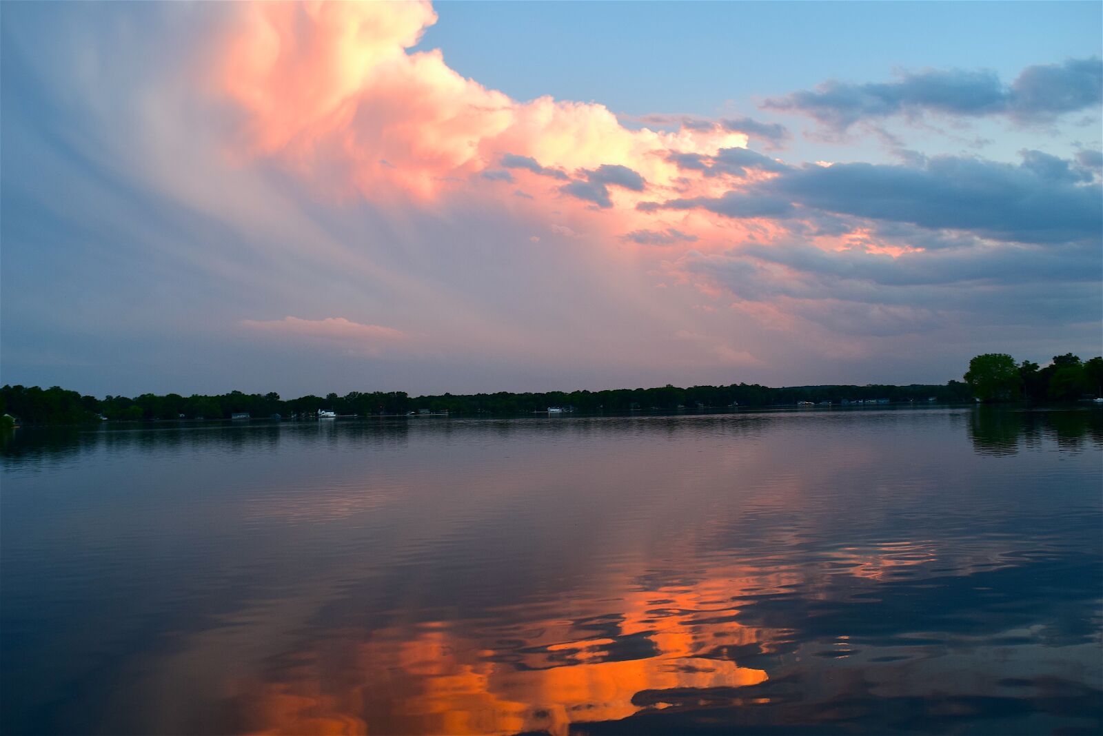 Nikon D3300 sample photo. Sunset, clouds, puffy photography