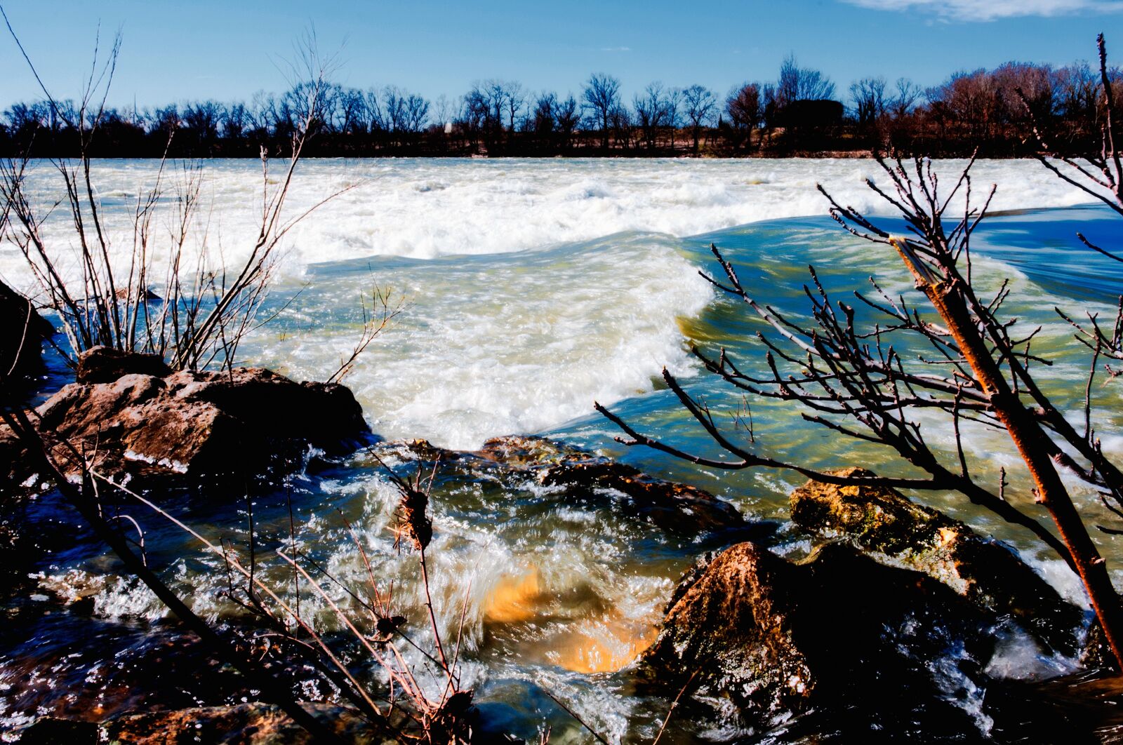 Nikon D300S sample photo. Rhône, winter, scum photography