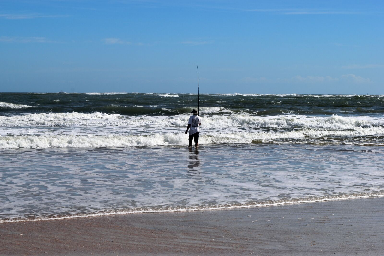 Nikon D3300 sample photo. Surf fisherman, person, landscape photography