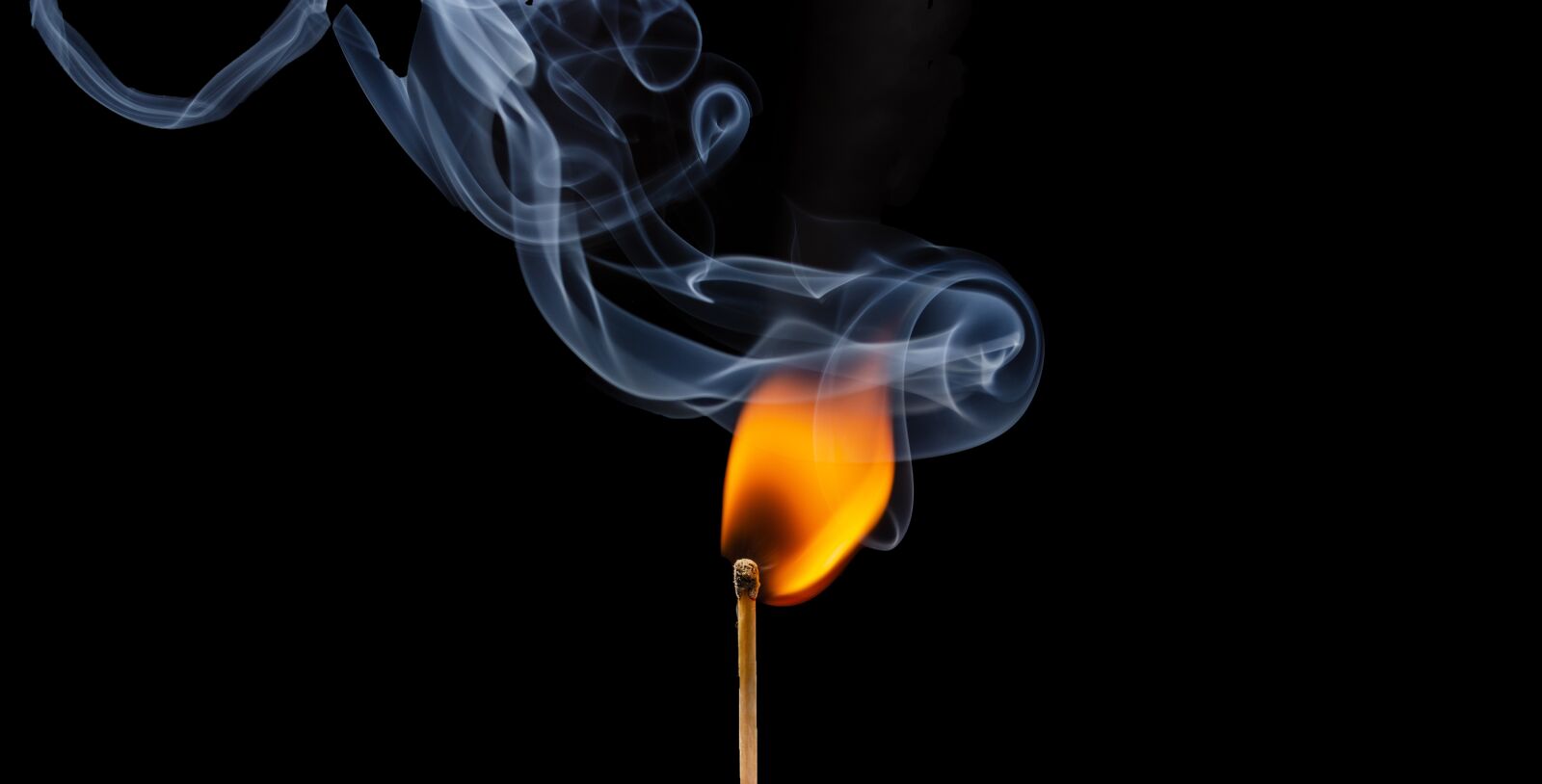 Nikon D5100 sample photo. Match, smoke, fire photography